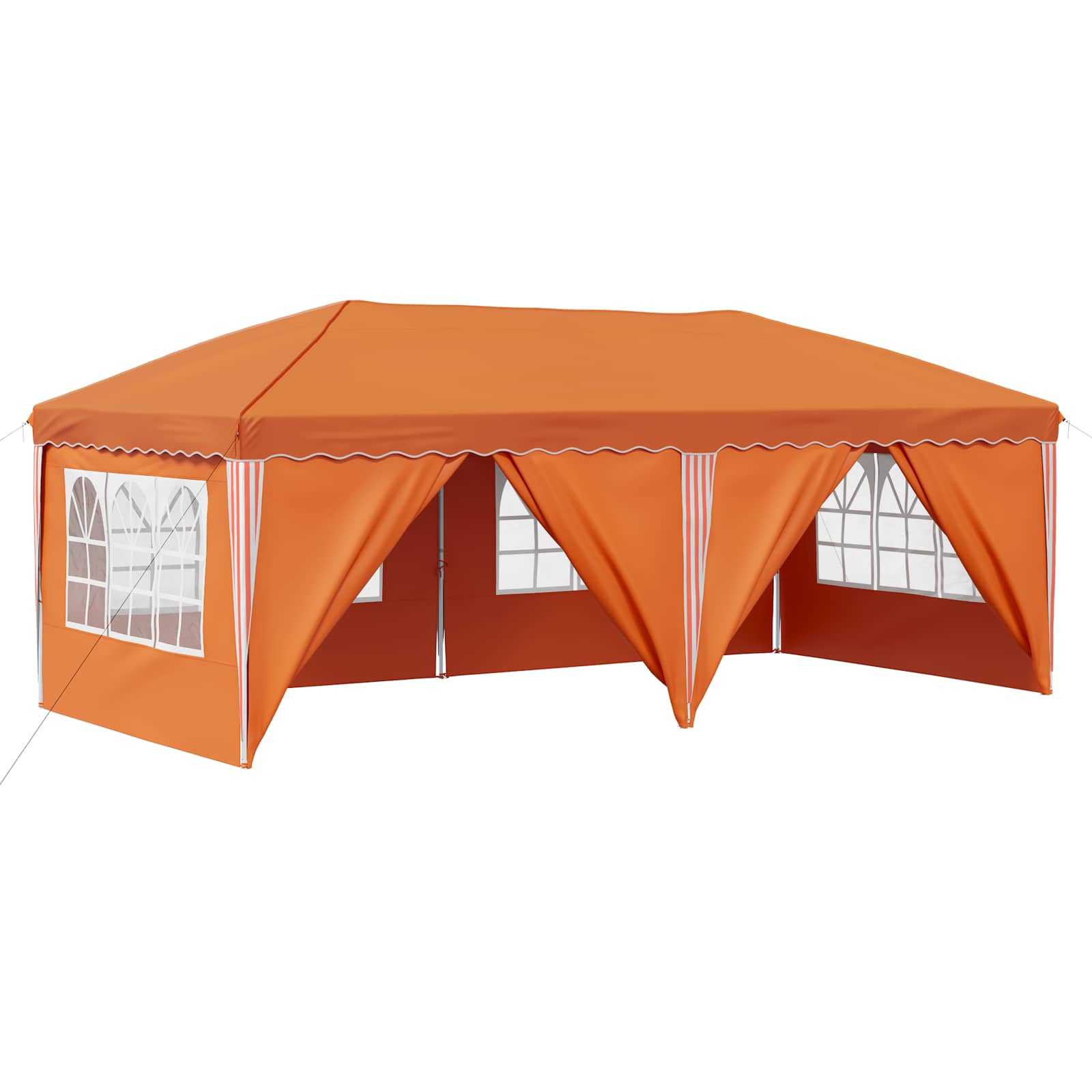 Pop-up Partyzelt 575 x 288 x 245 cm Orange
