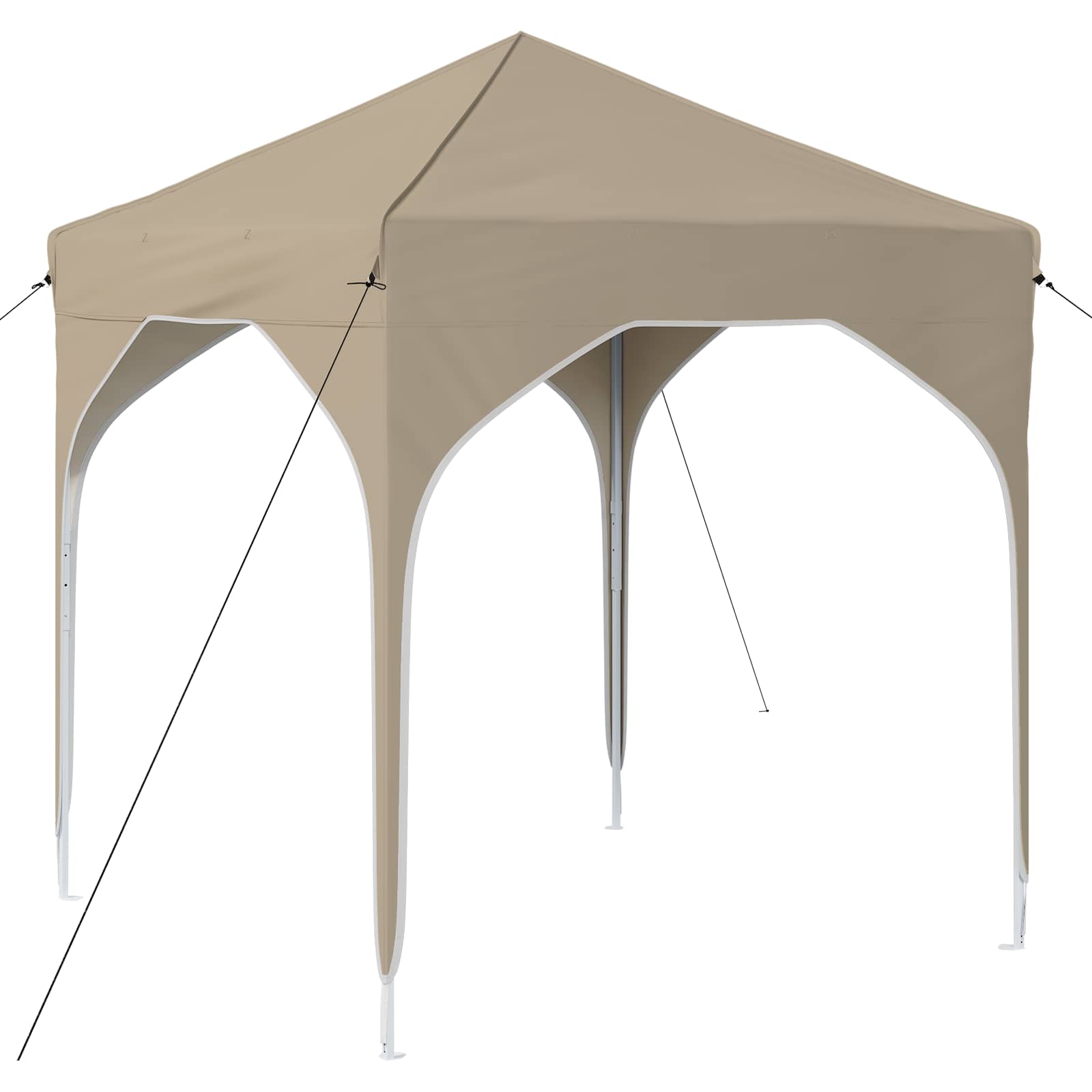 Pop-up Partyzelt 194 x 194 x 245 cm Creme