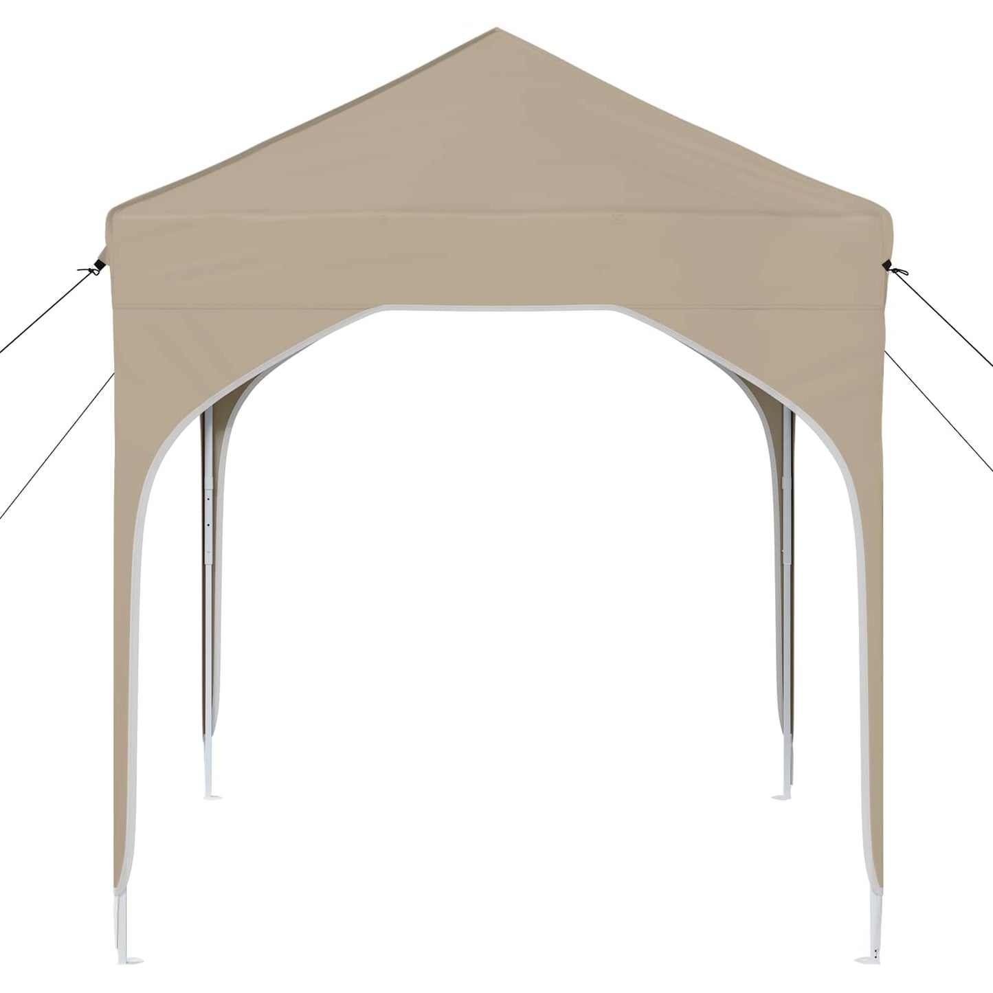 Pop-up Partyzelt 194 x 194 x 245 cm Creme