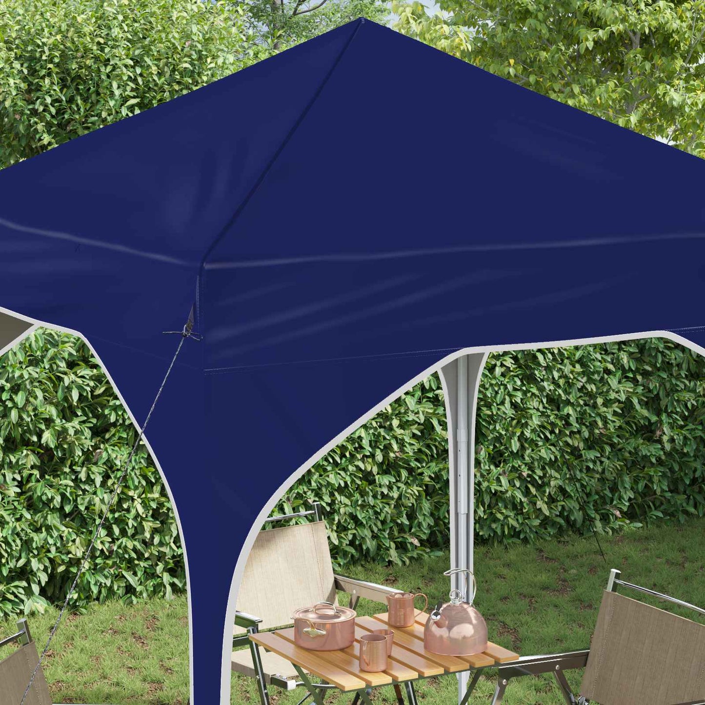 Pop-up Partyzelt 194 x 194 x 245 cm Blau