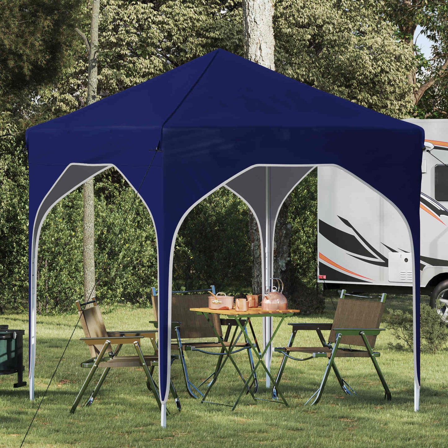 Pop-up Partyzelt 194 x 194 x 245 cm Blau
