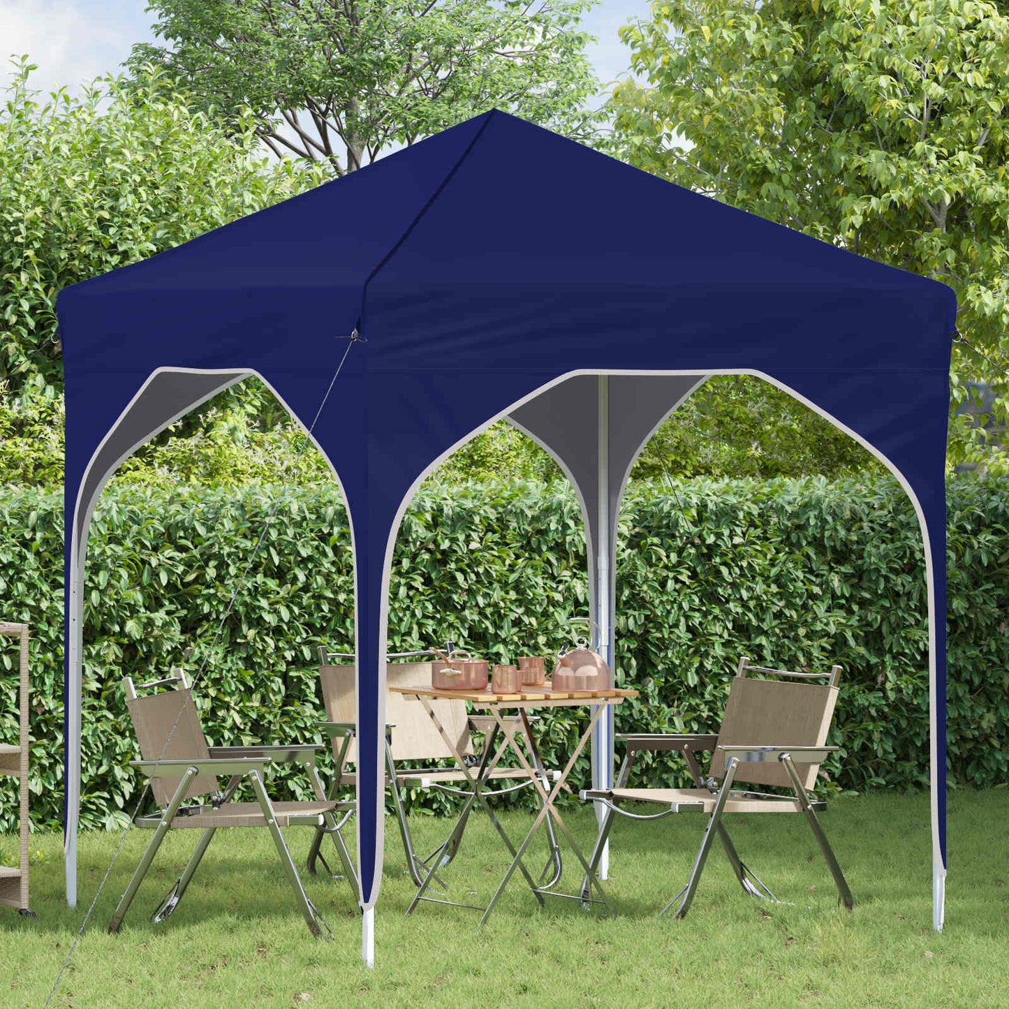 Pop-up Partyzelt 194 x 194 x 245 cm Blau