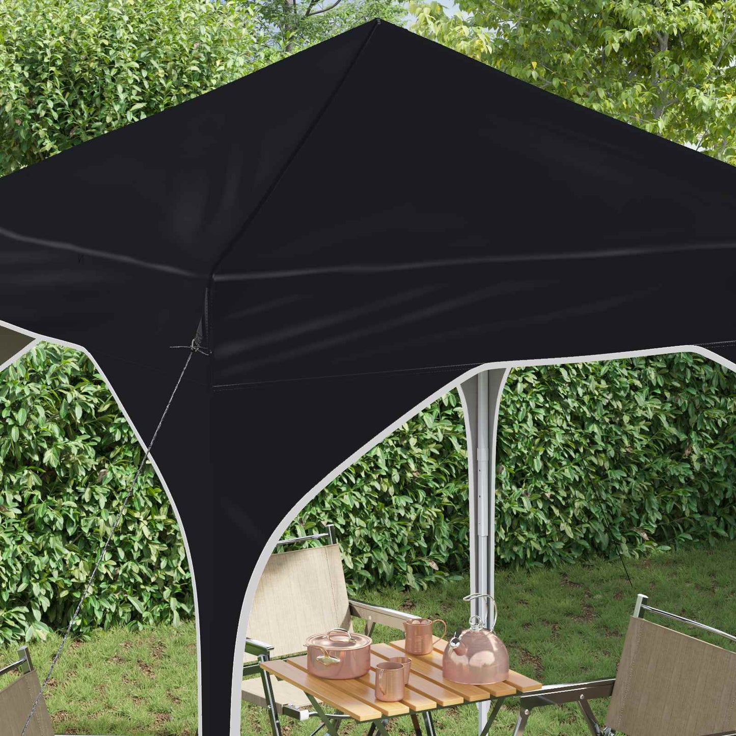 Pop-up Partyzelt 194 x 194 x 245 cm Antrazit