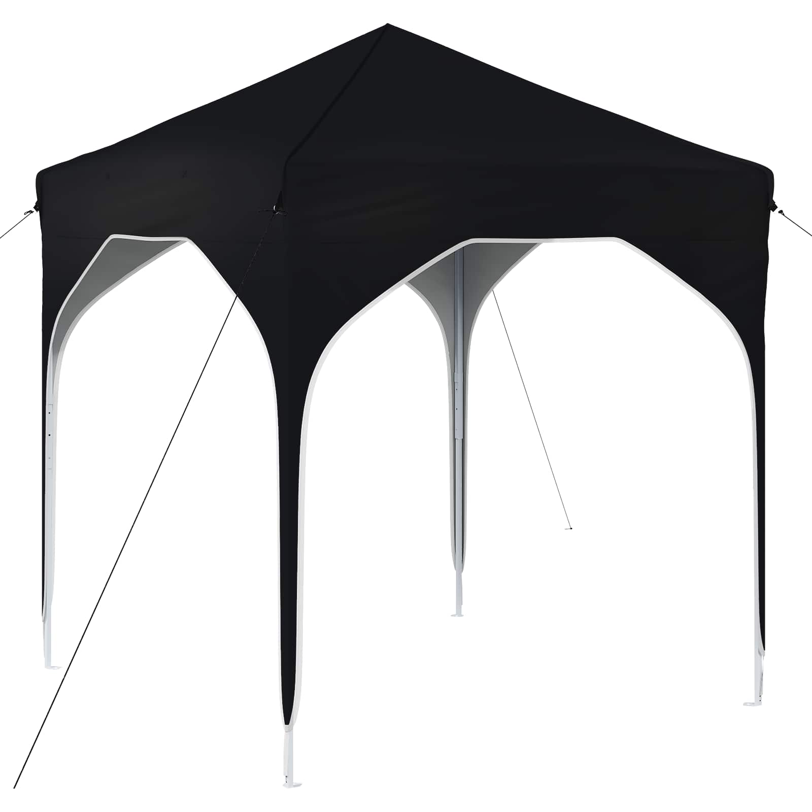 Pop-up Partyzelt 194 x 194 x 245 cm Antrazit