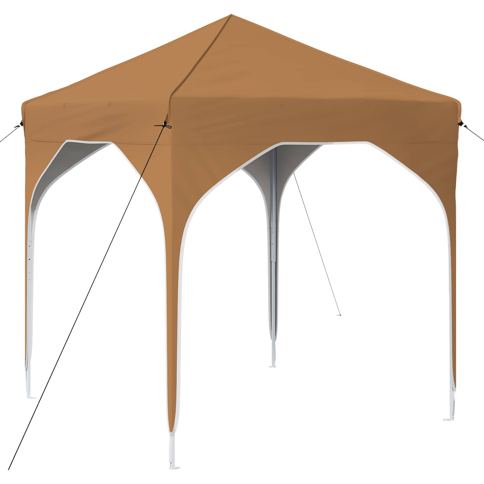 Pop-up Partyzelt 194 x 194 x 245 cm Beige