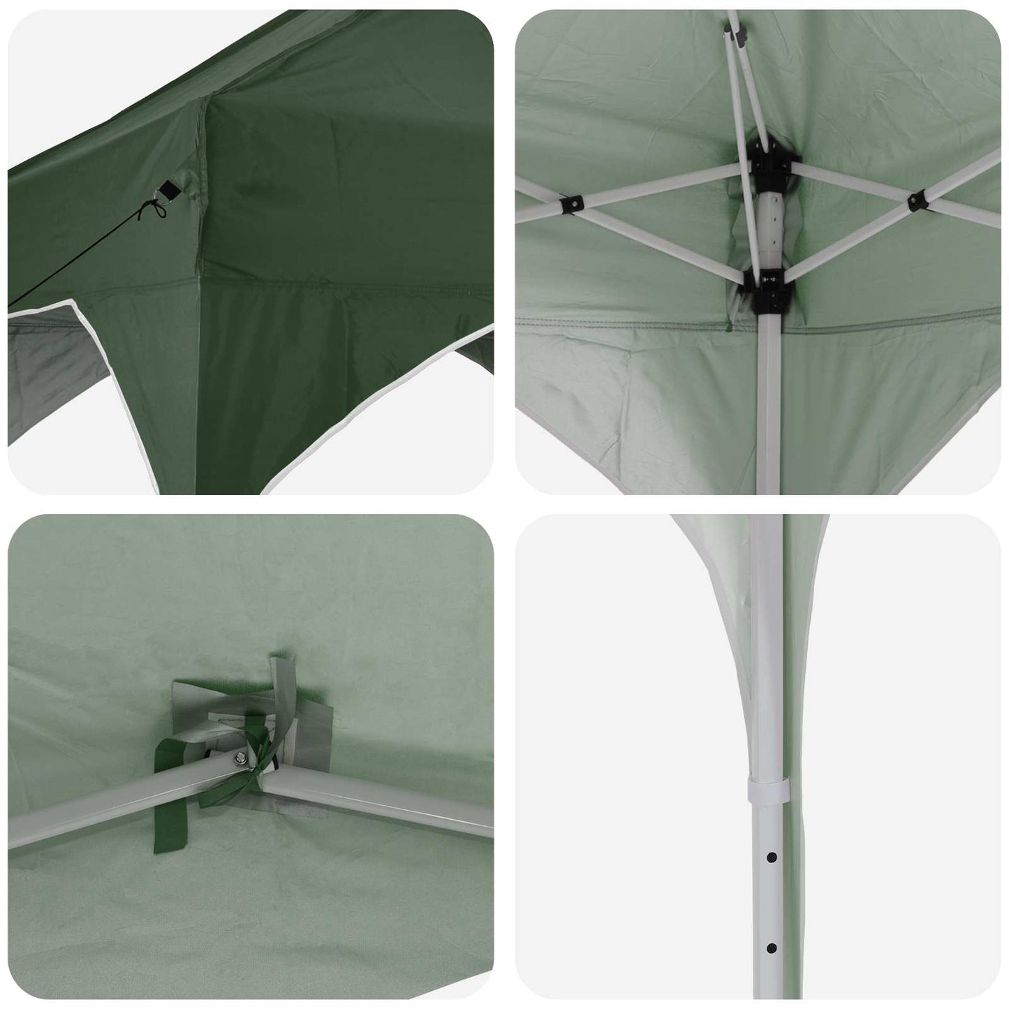 Pop-up Partyzelt 194 x 194 x 245 cm Grün