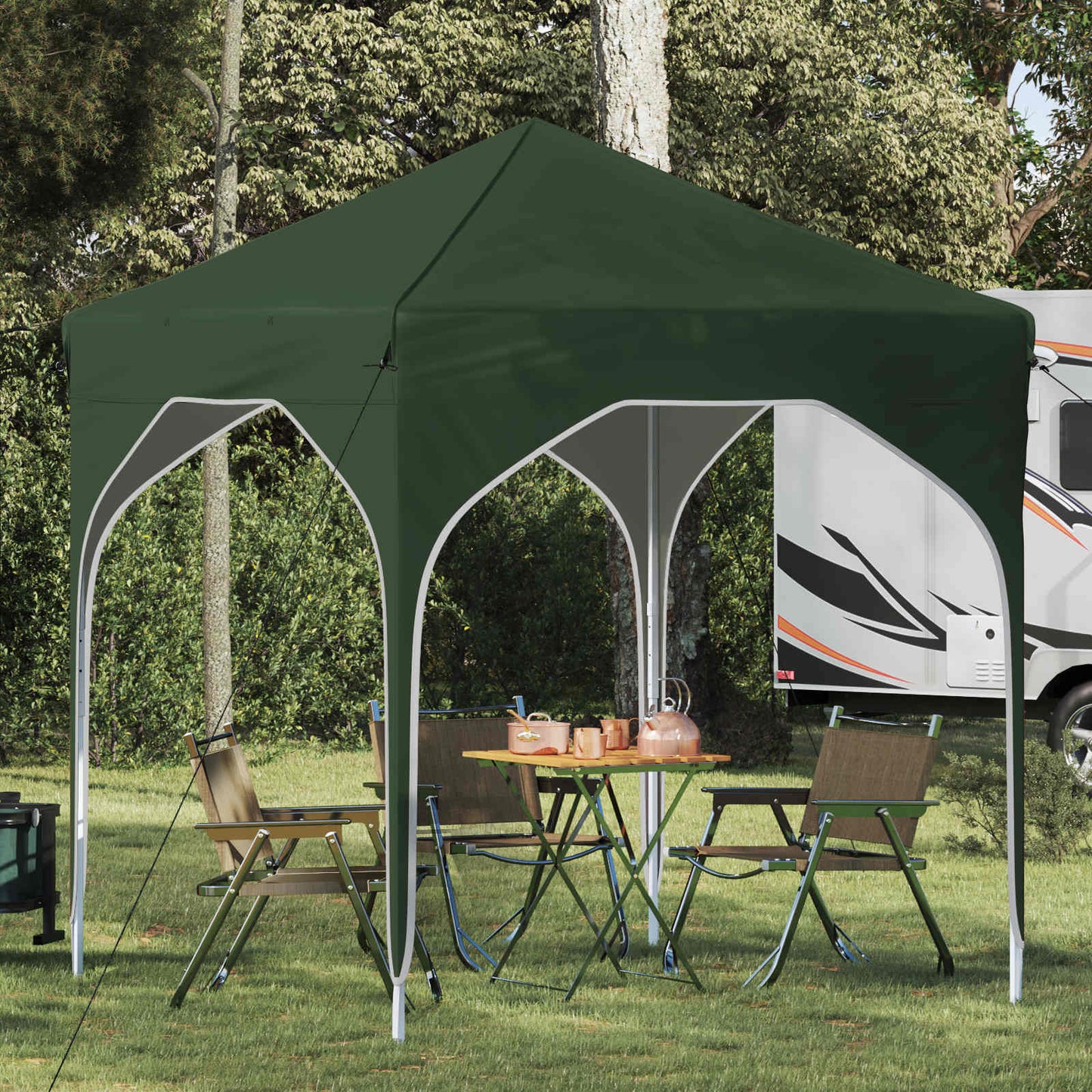 Pop-up Partyzelt 194 x 194 x 245 cm Grün