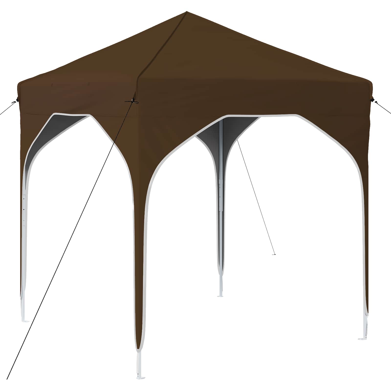 Pop-up Partyzelt 194 x 194 x 245 cm Taupe