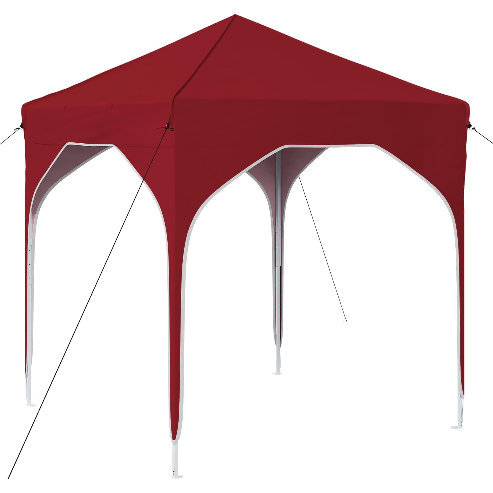 Pop-up Partyzelt 194 x 194 x 245 cm Bordeauxrot