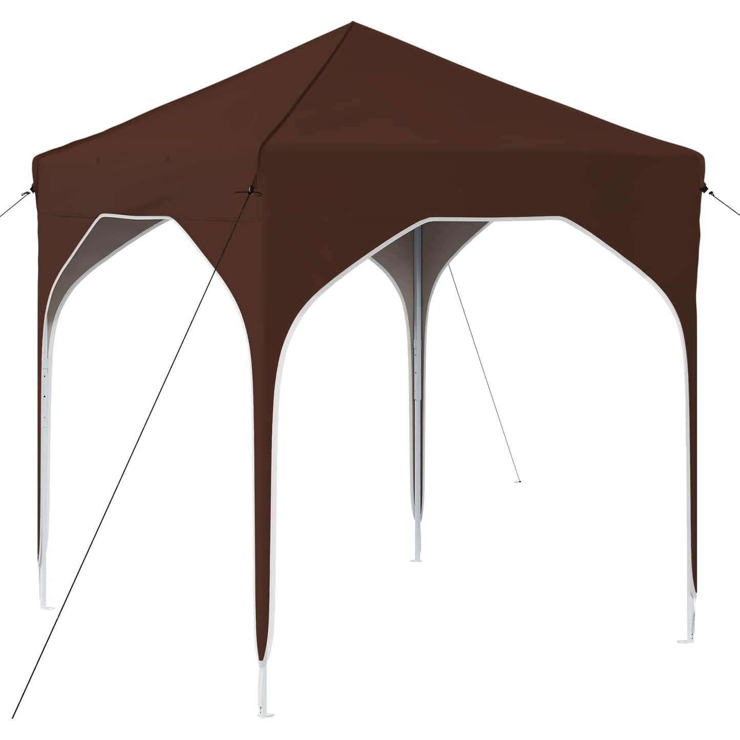 Pop-up Partyzelt 194 x 194 x 245 cm Braun
