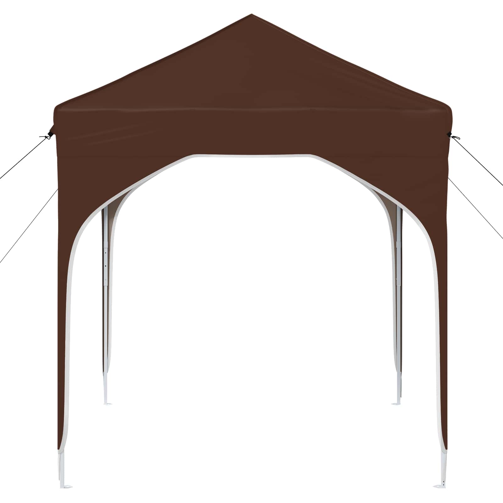 Pop-up Partyzelt 194 x 194 x 245 cm Braun