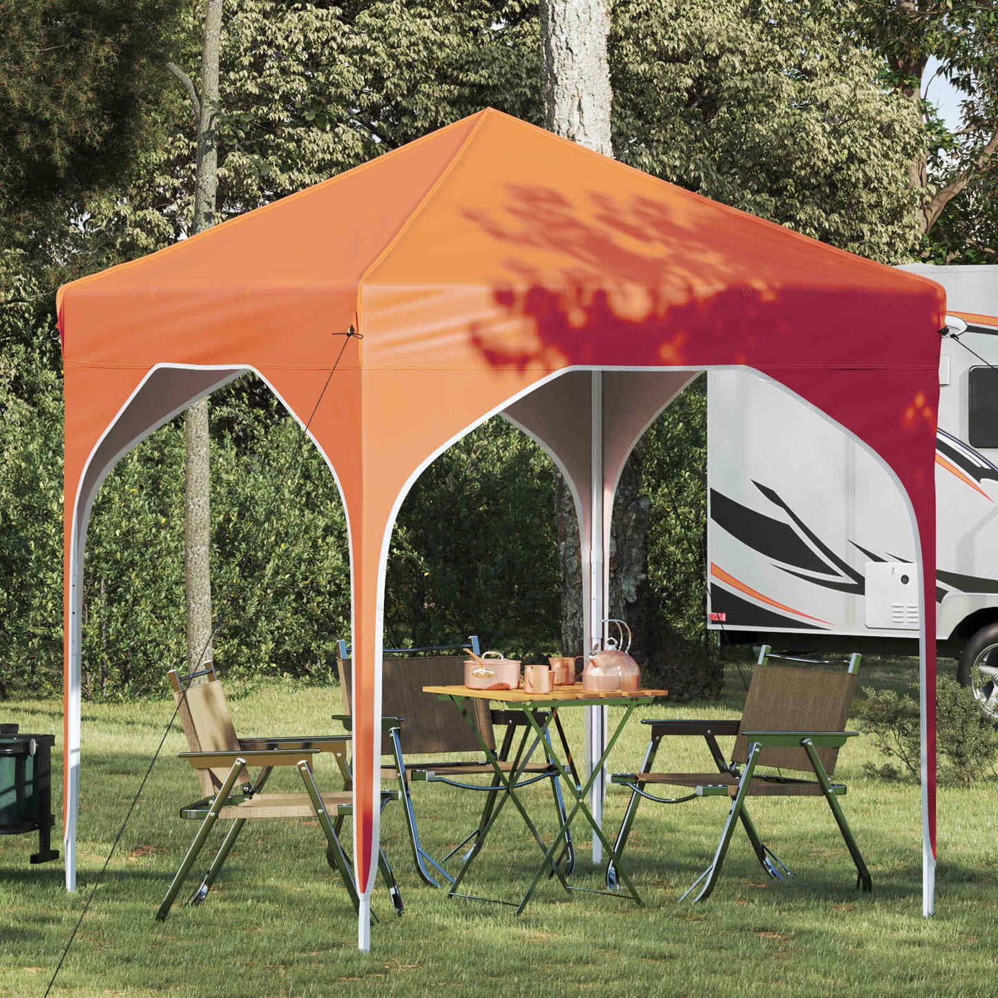 Pop-up Partyzelt 194 x 194 x 245 cm Orange