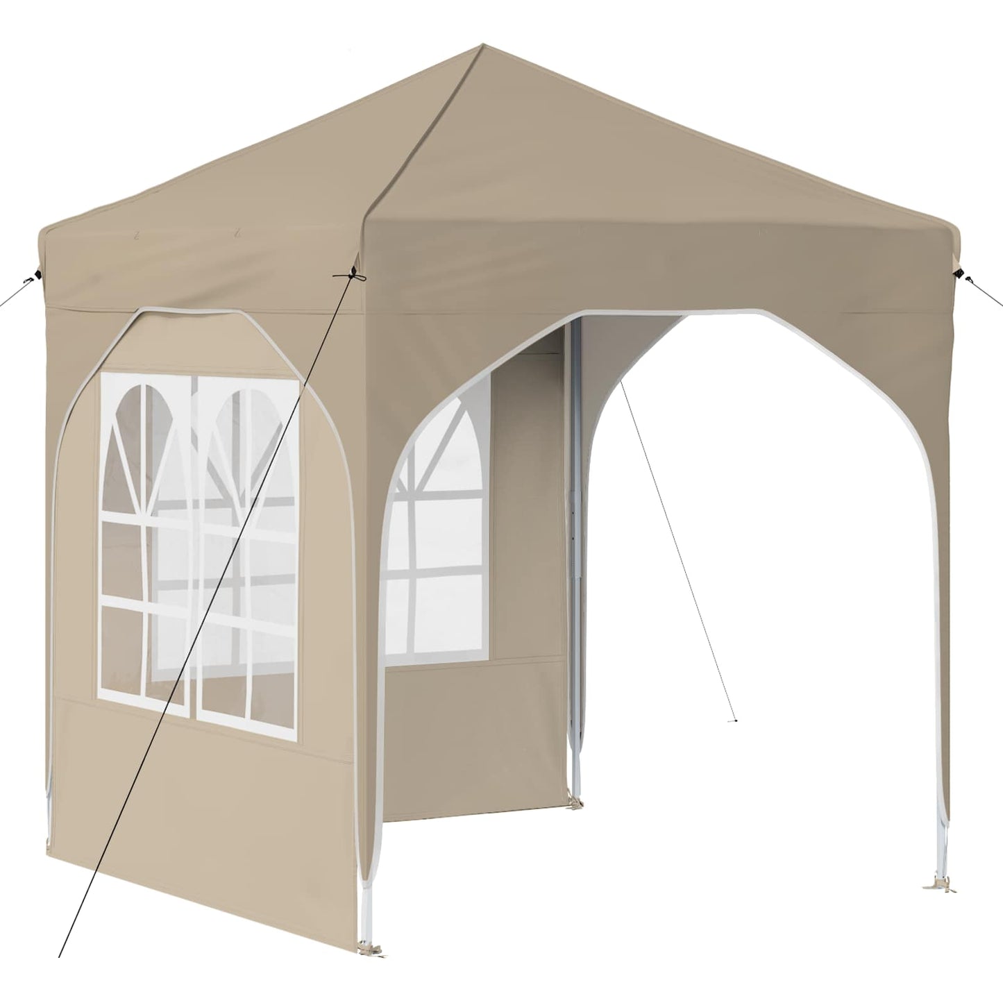 Pop-up Partyzelt 192 x 192 x 245 cm Creme