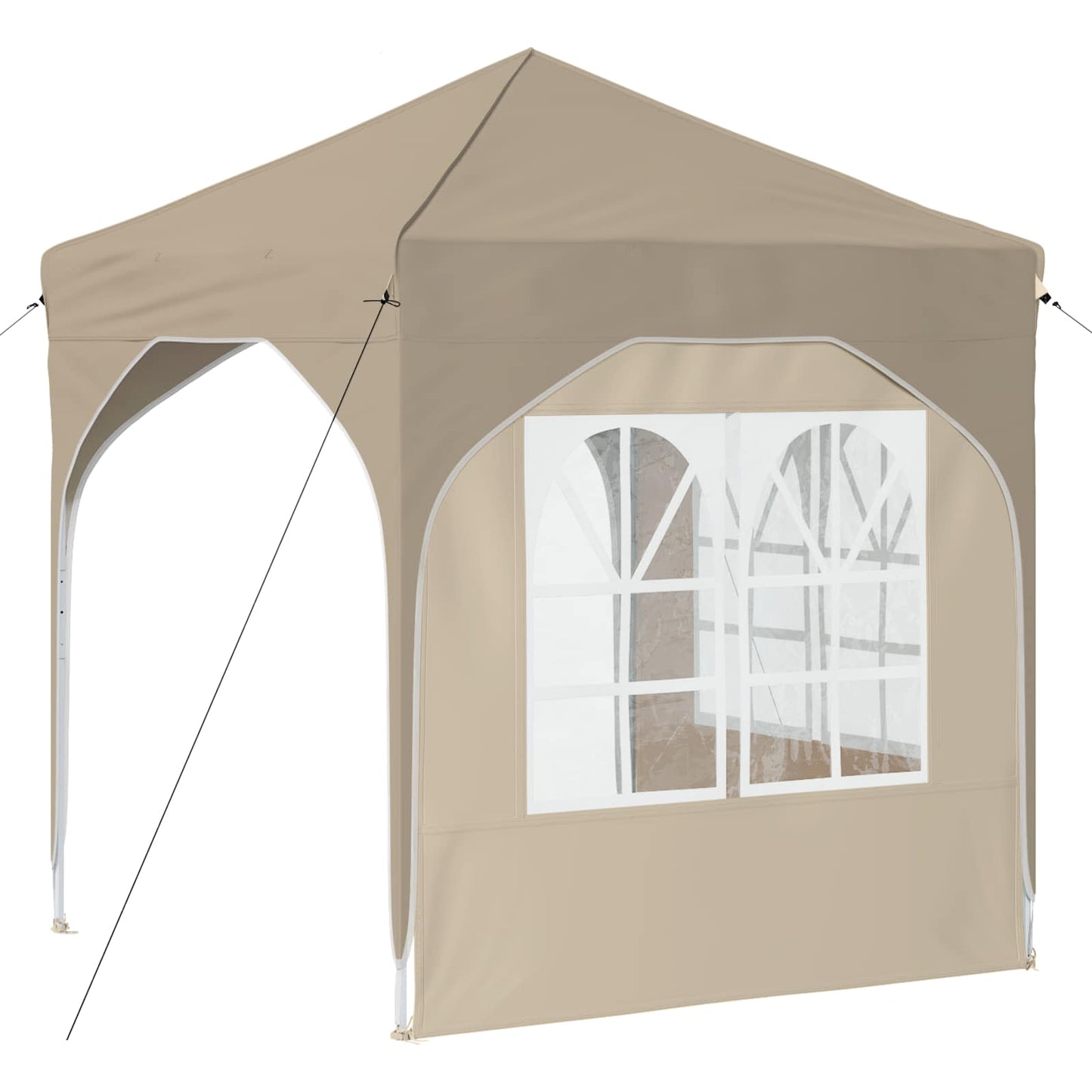 Pop-up Partyzelt 192 x 192 x 245 cm Creme