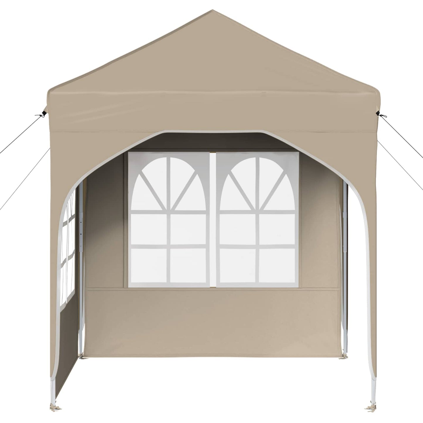 Pop-up Partyzelt 192 x 192 x 245 cm Creme