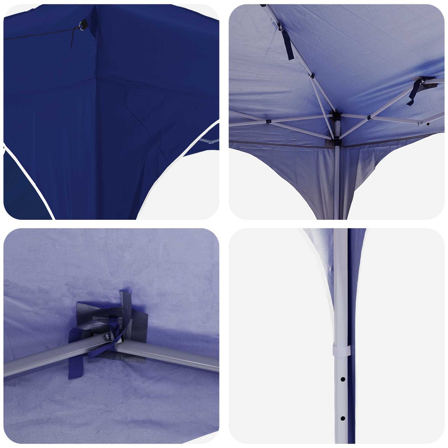 Pop-up Partyzelt 192 x 192 x 245 cm Blau