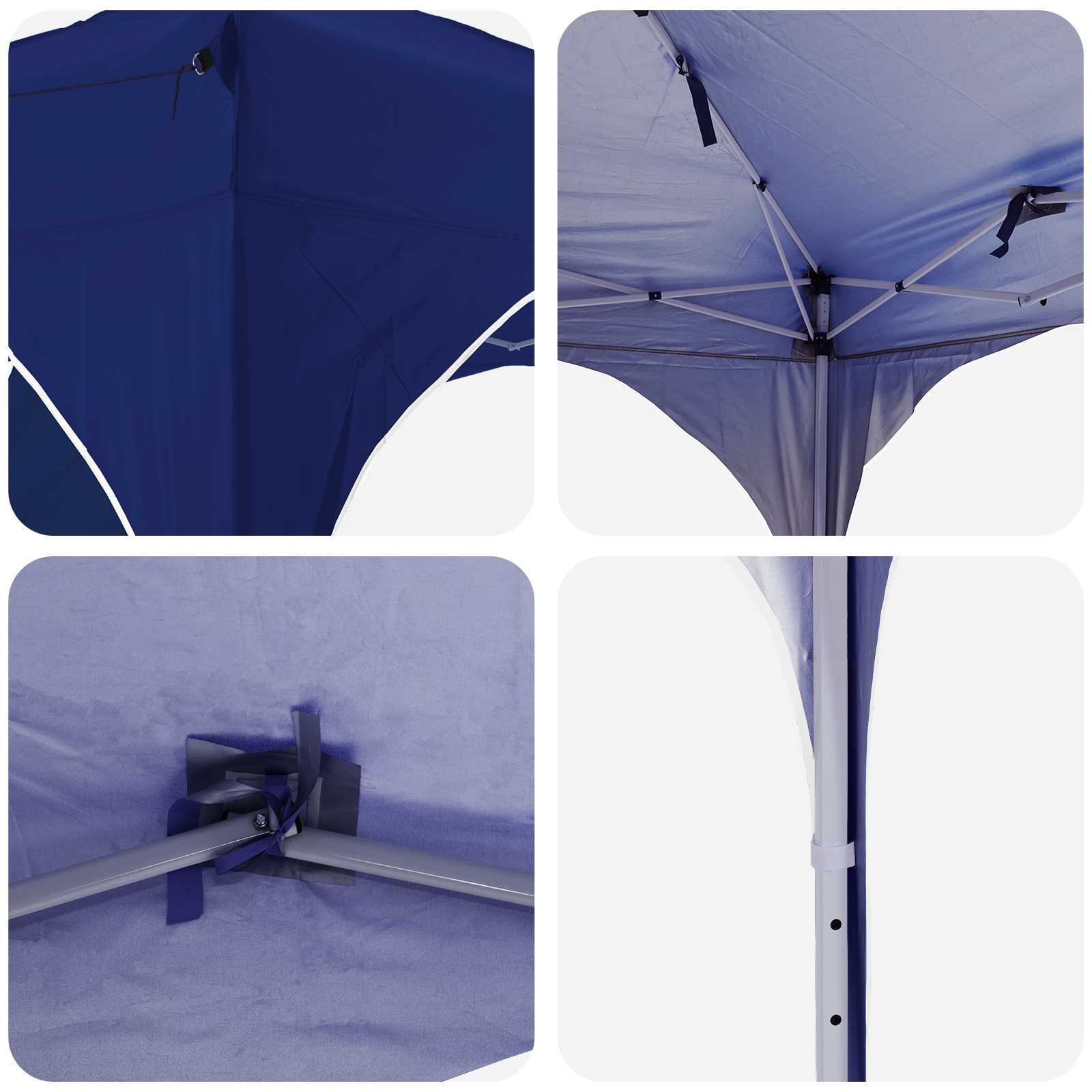 Pop-up Partyzelt 192 x 192 x 245 cm Blau