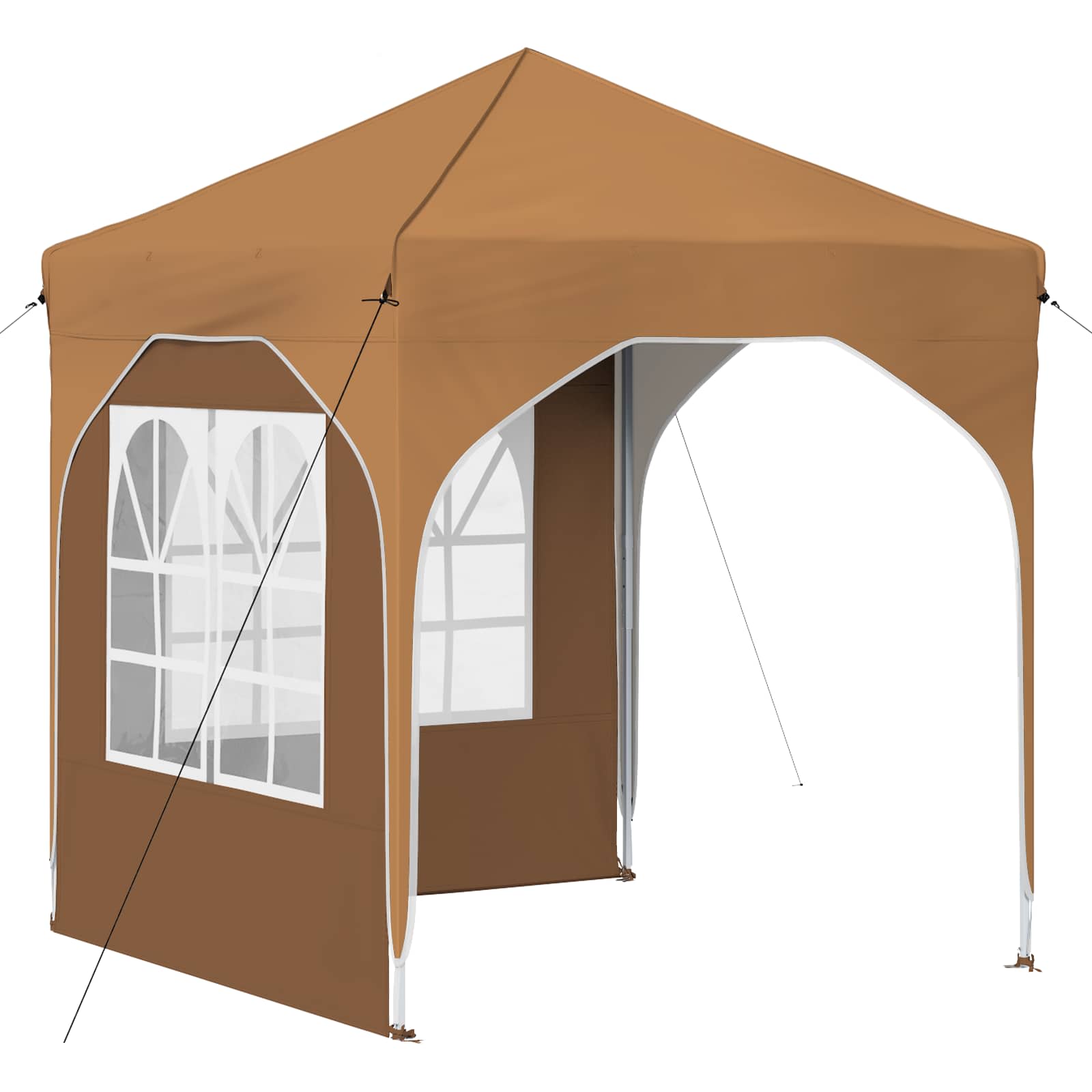 Pop-up Partyzelt 192 x 192 x 245 cm Beige