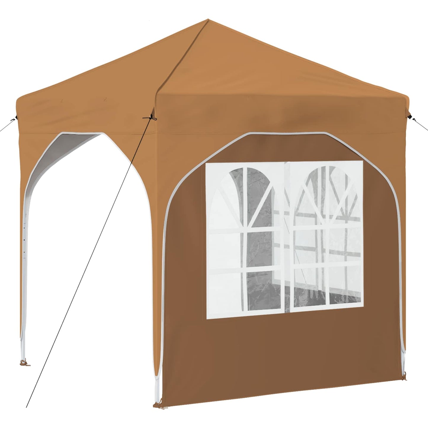 Pop-up Partyzelt 192 x 192 x 245 cm Beige