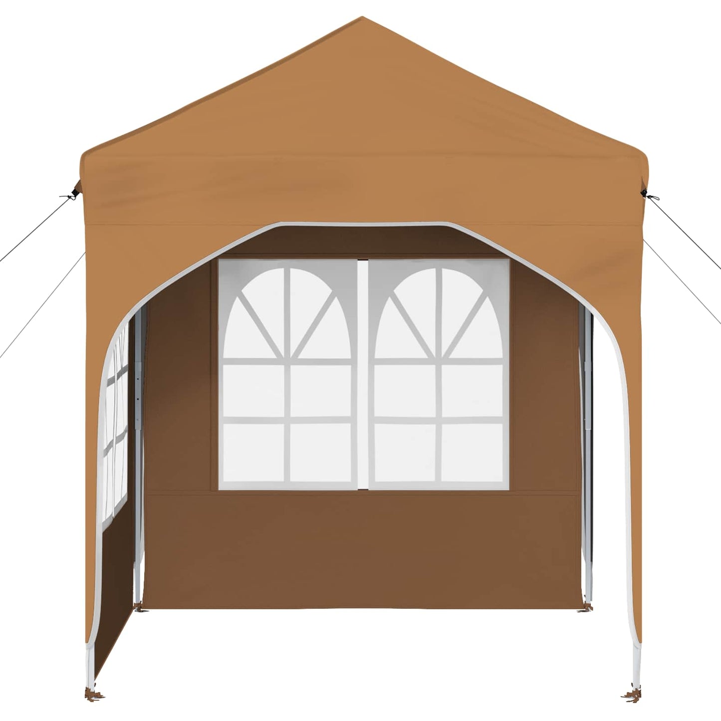 Pop-up Partyzelt 192 x 192 x 245 cm Beige