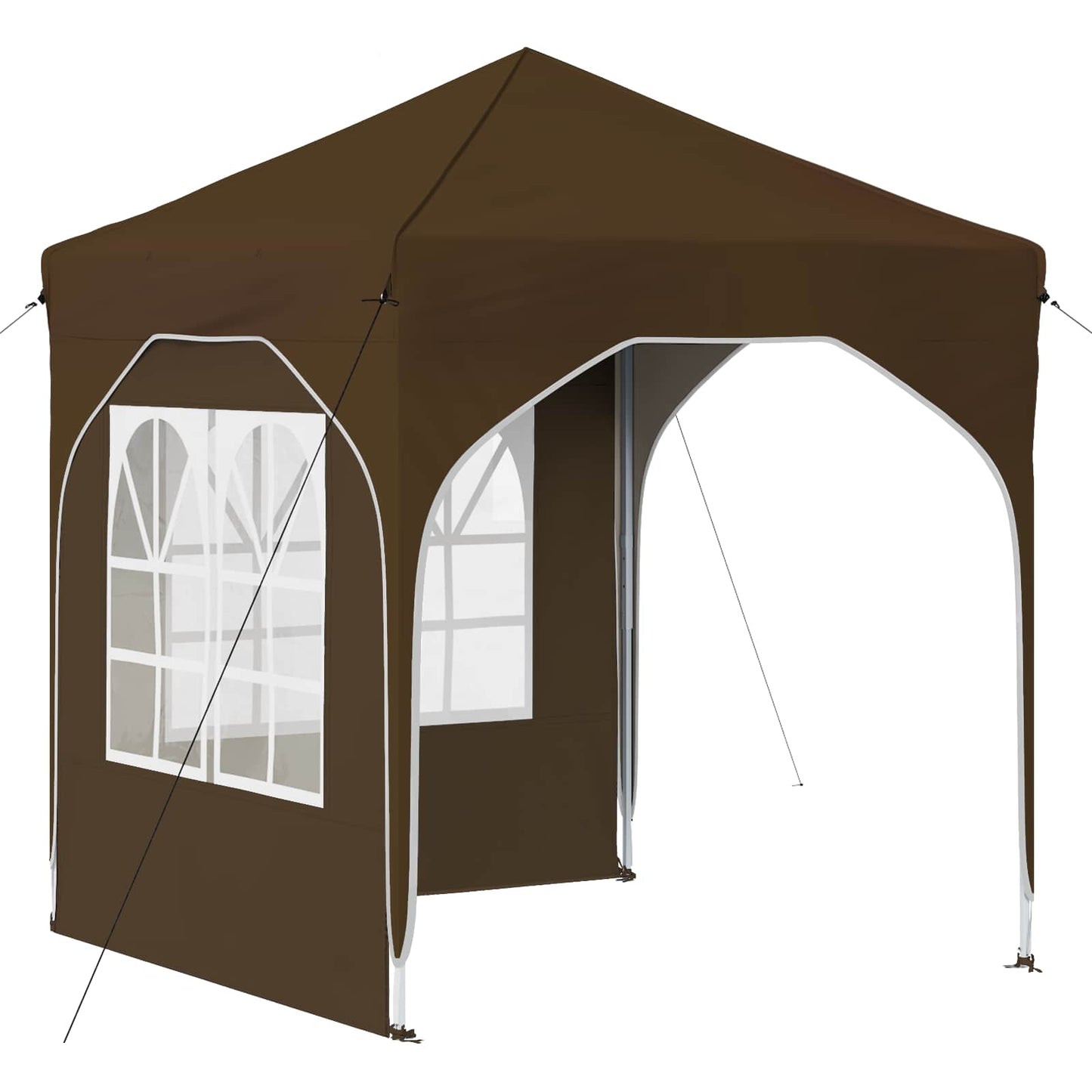Pop-up Partyzelt 192 x 192 x 245 cm Taupe
