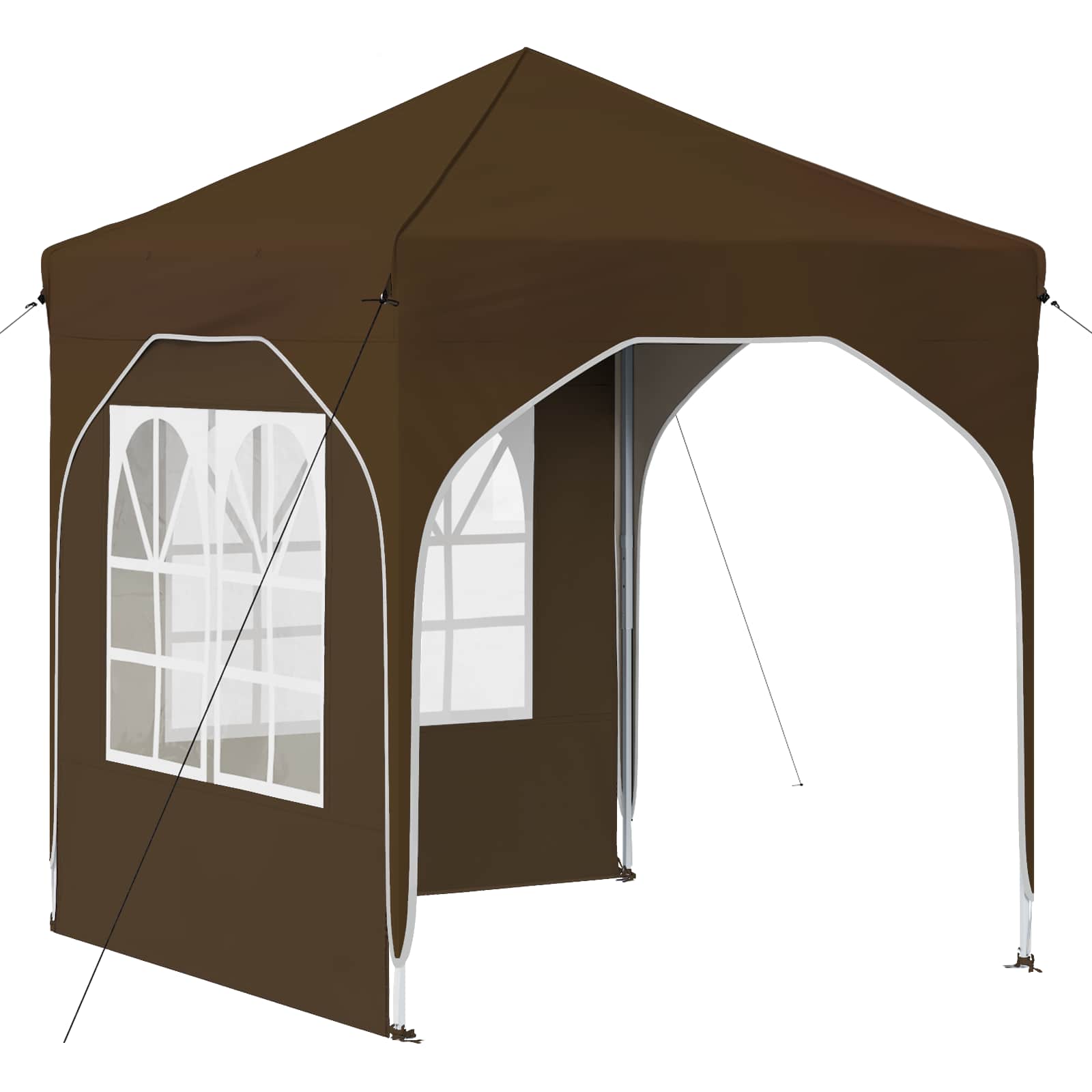 Pop-up Partyzelt 192 x 192 x 245 cm Taupe