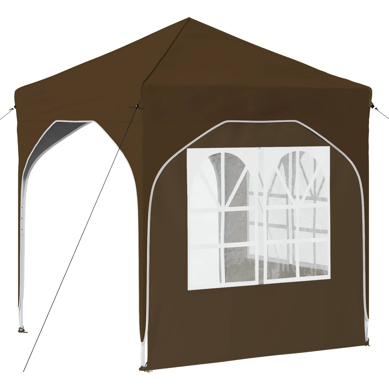 Pop-up Partyzelt 192 x 192 x 245 cm Taupe