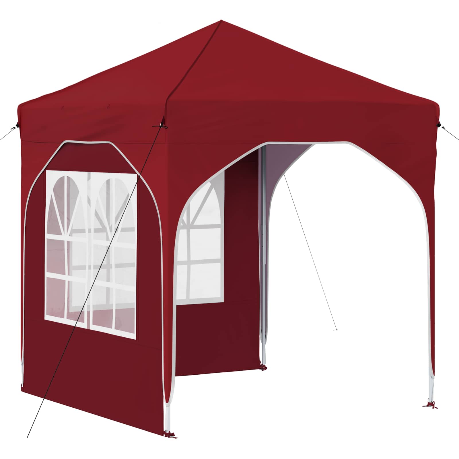 Pop-up Partyzelt 192 x 192 x 245 cm Bordeauxrot