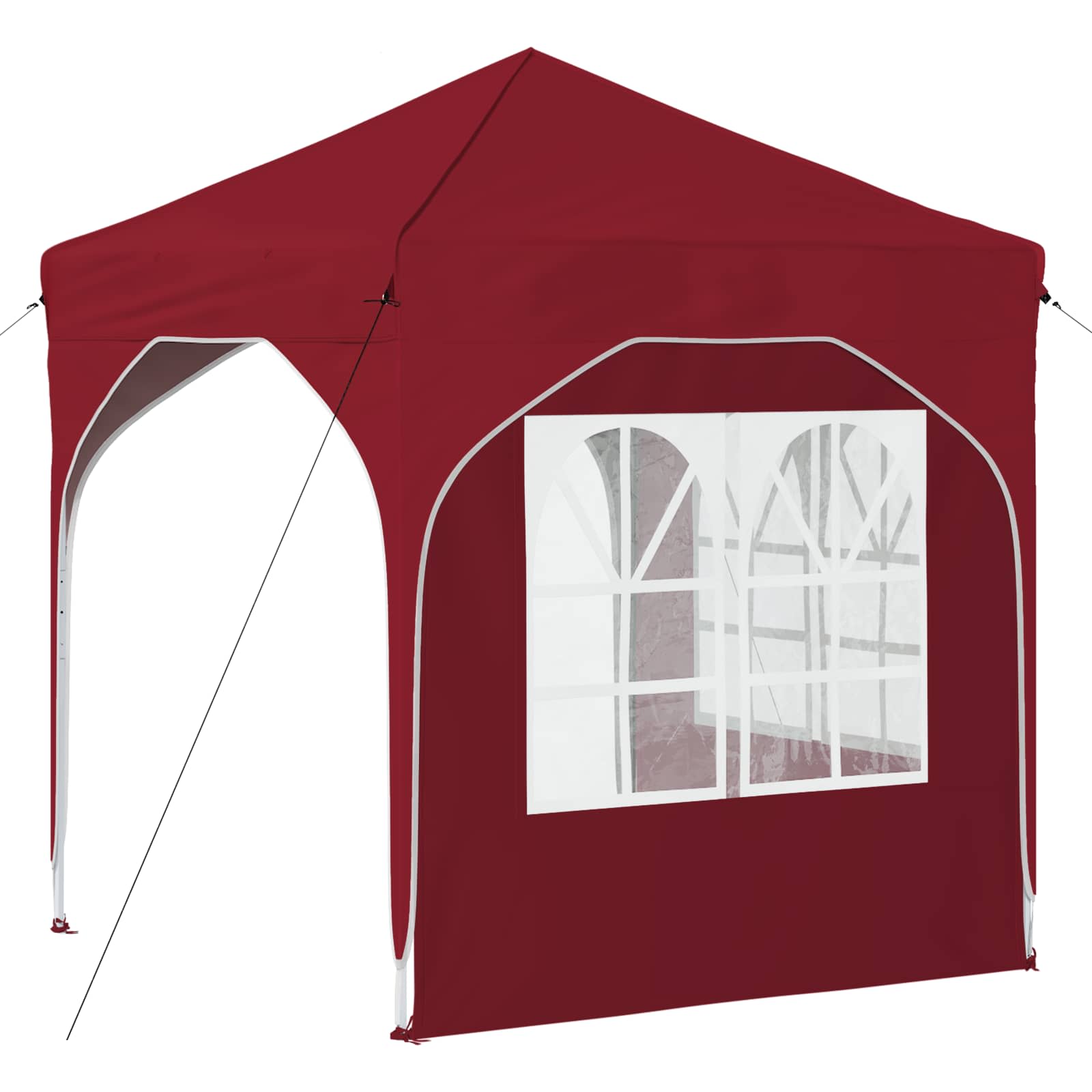 Pop-up Partyzelt 192 x 192 x 245 cm Bordeauxrot