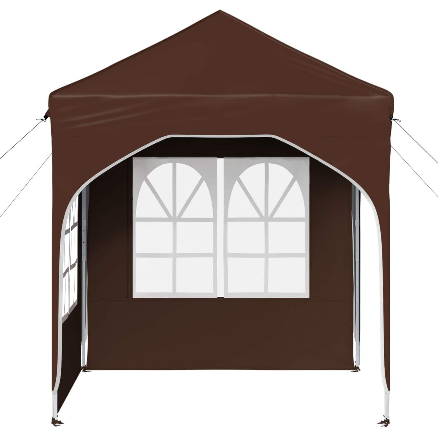 Pop-up Partyzelt 192 x 192 x 245 cm Braun
