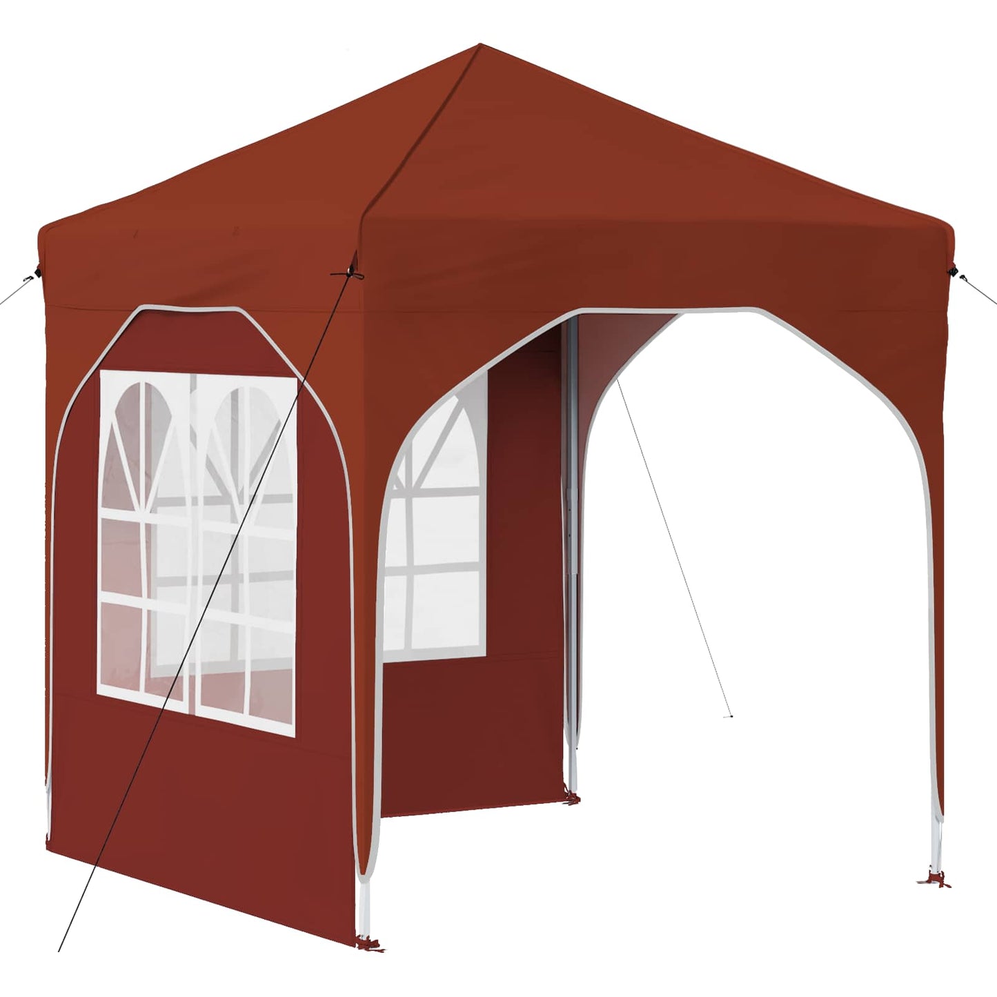 Pop-up Partyzelt 192 x 192 x 245 cm Terrakotta