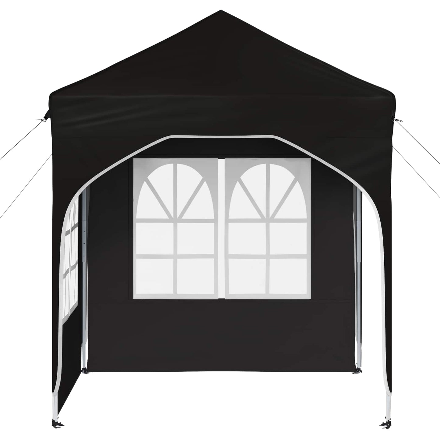 Pop-up Partyzelt 192 x 192 x 245 cm Schwarz