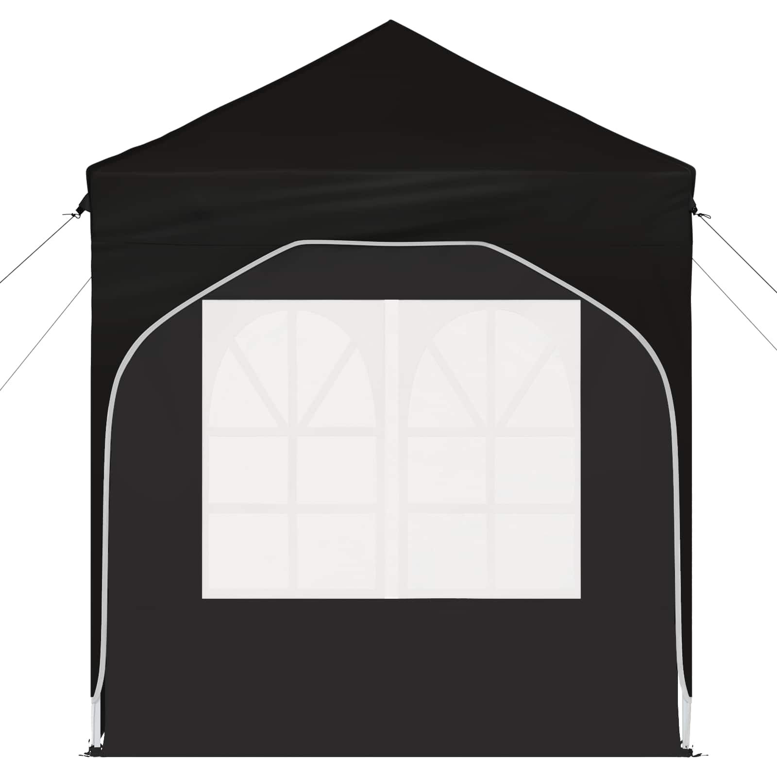 Pop-up Partyzelt 192 x 192 x 245 cm Schwarz