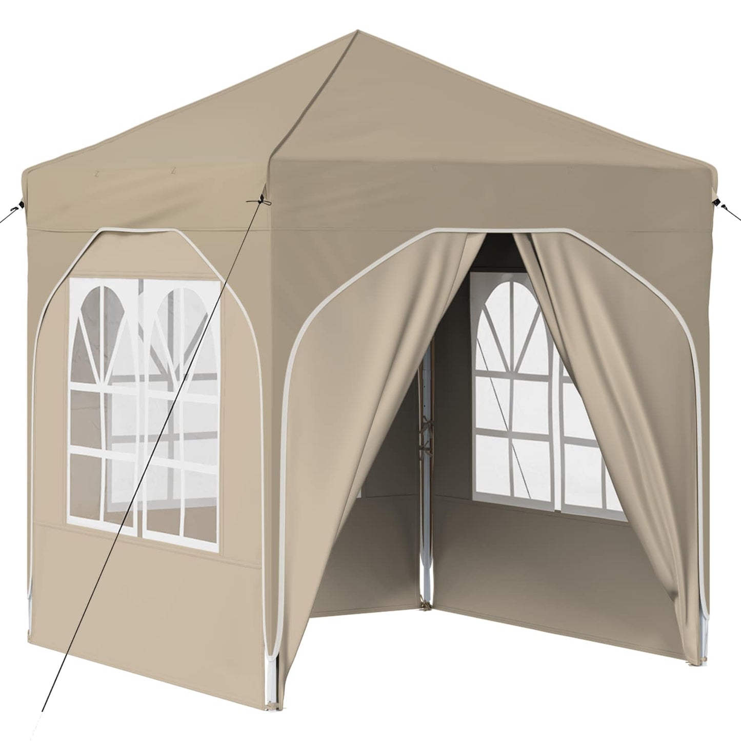 Pop-up Partyzelt 192 x 192 x 245 cm Creme