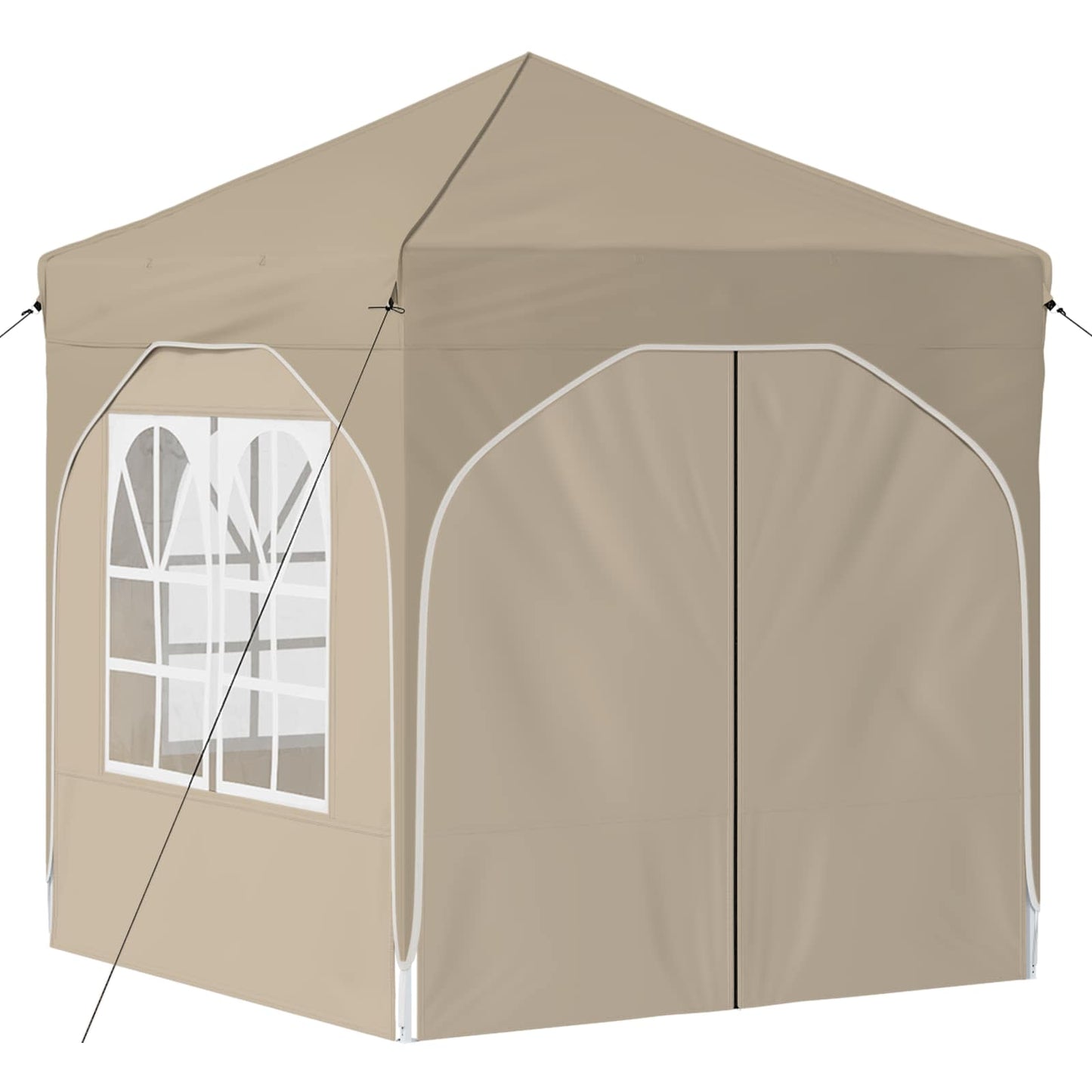 Pop-up Partyzelt 192 x 192 x 245 cm Creme