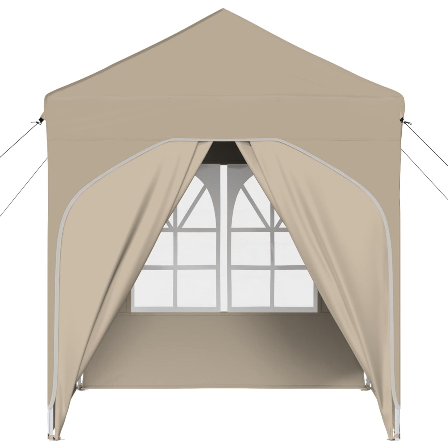Pop-up Partyzelt 192 x 192 x 245 cm Creme