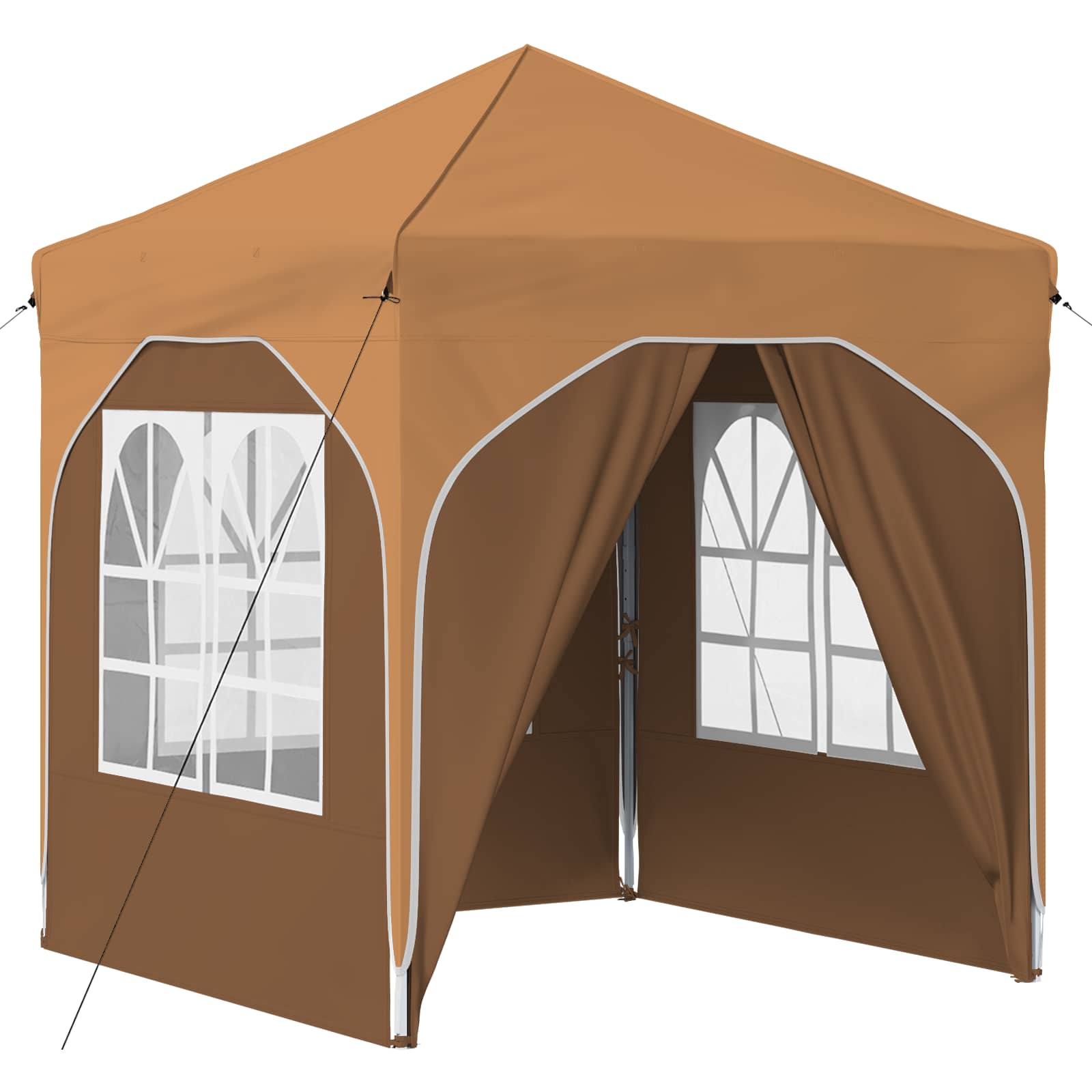 Pop-up Partyzelt 192 x 192 x 245 cm Beige