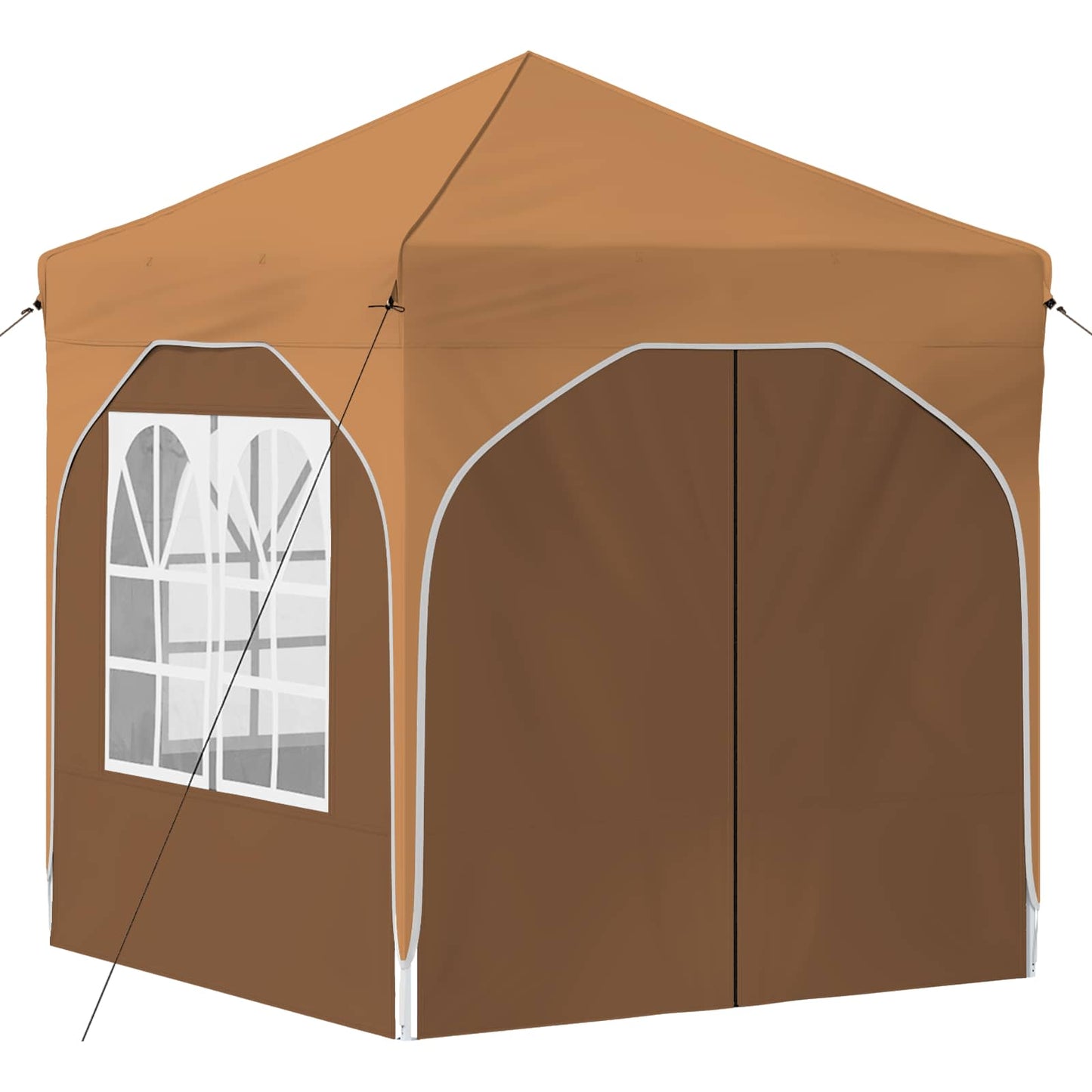 Pop-up Partyzelt 192 x 192 x 245 cm Beige