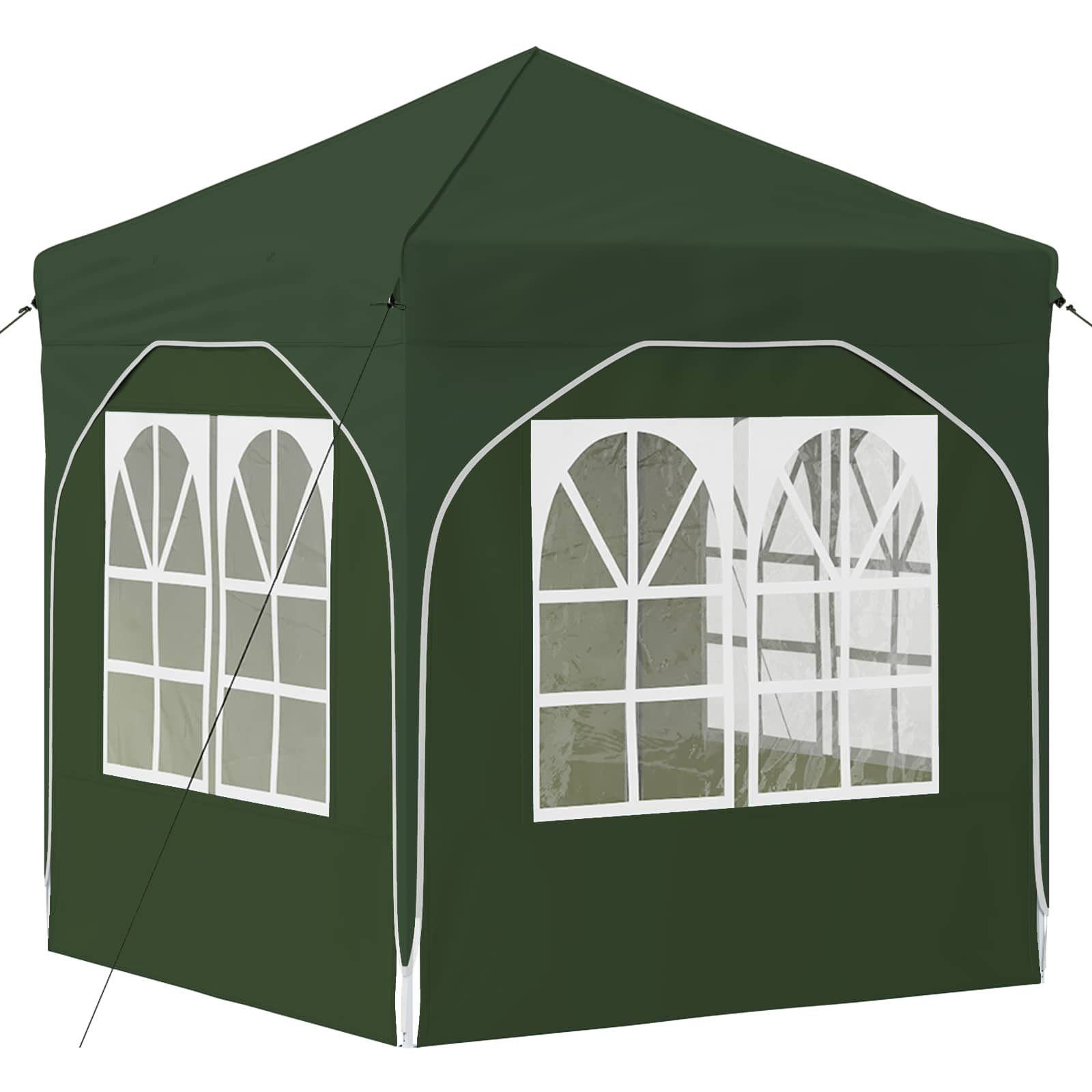 Pop-up Partyzelt 192 x 192 x 245 cm Grün