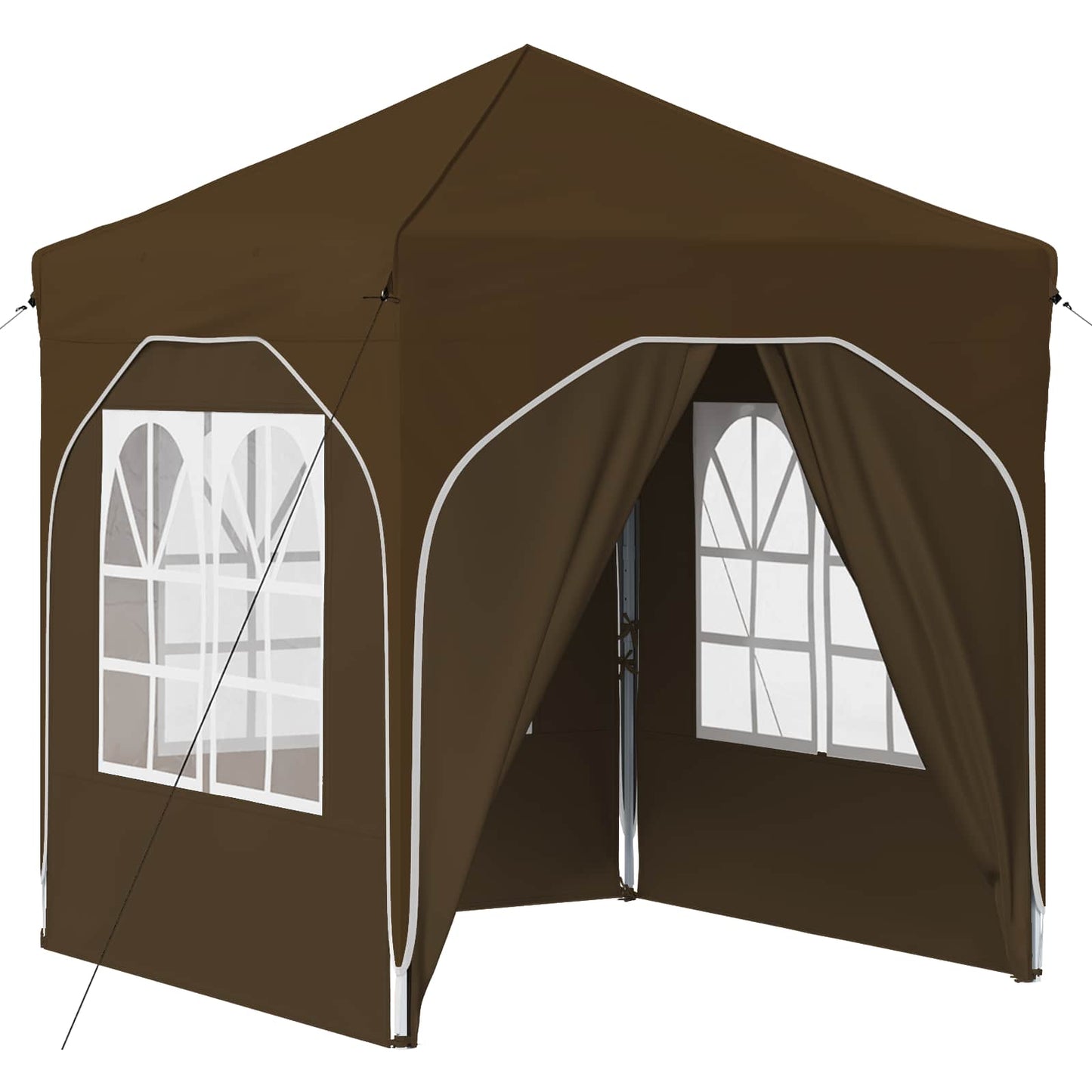 Pop-up Partyzelt 192 x 192 x 245 cm Taupe