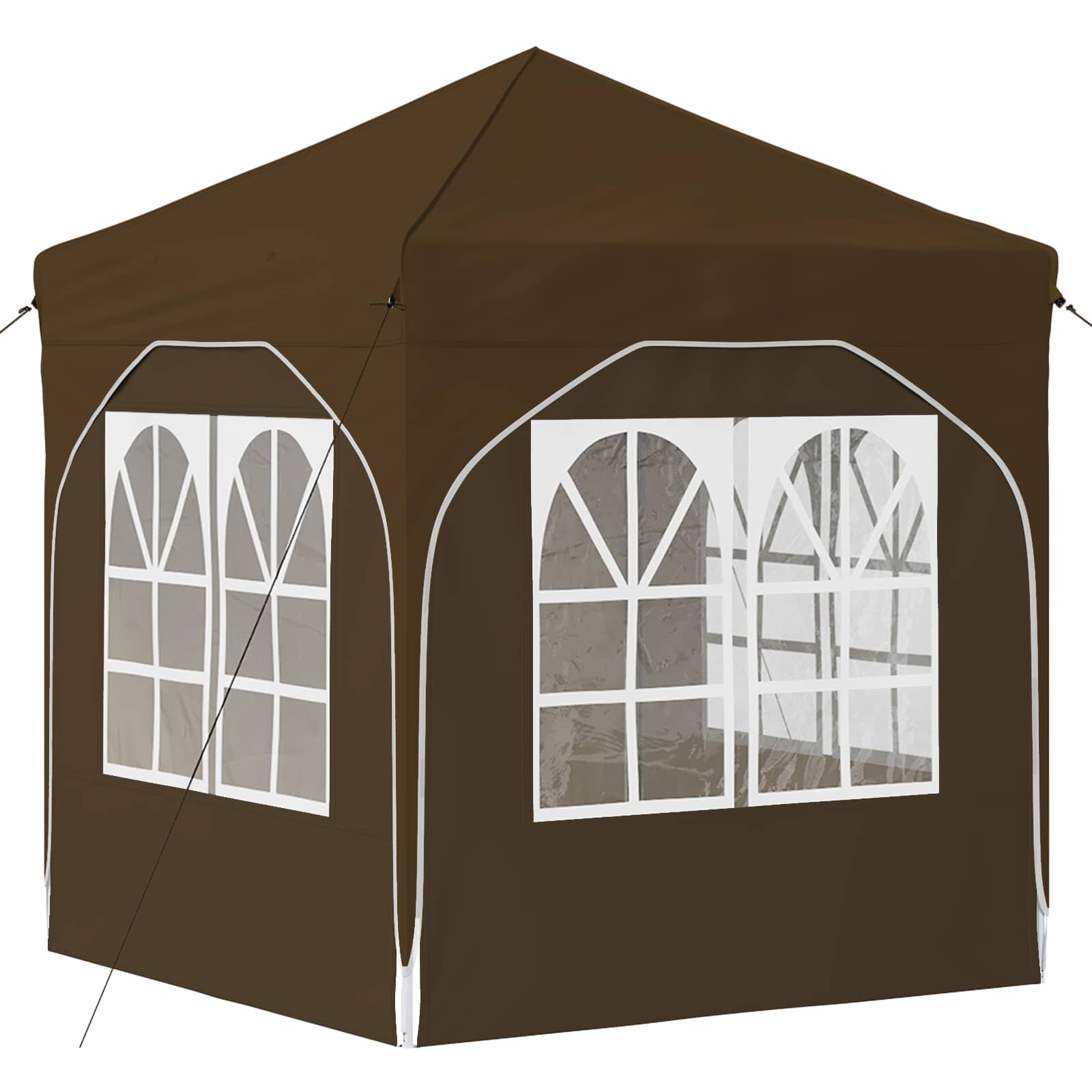 Pop-up Partyzelt 192 x 192 x 245 cm Taupe