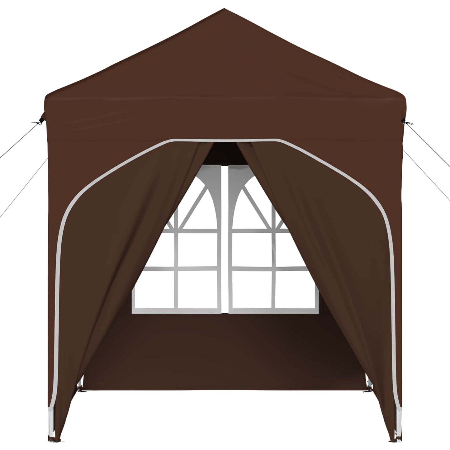 Pop-up Partyzelt 192 x 192 x 245 cm Braun