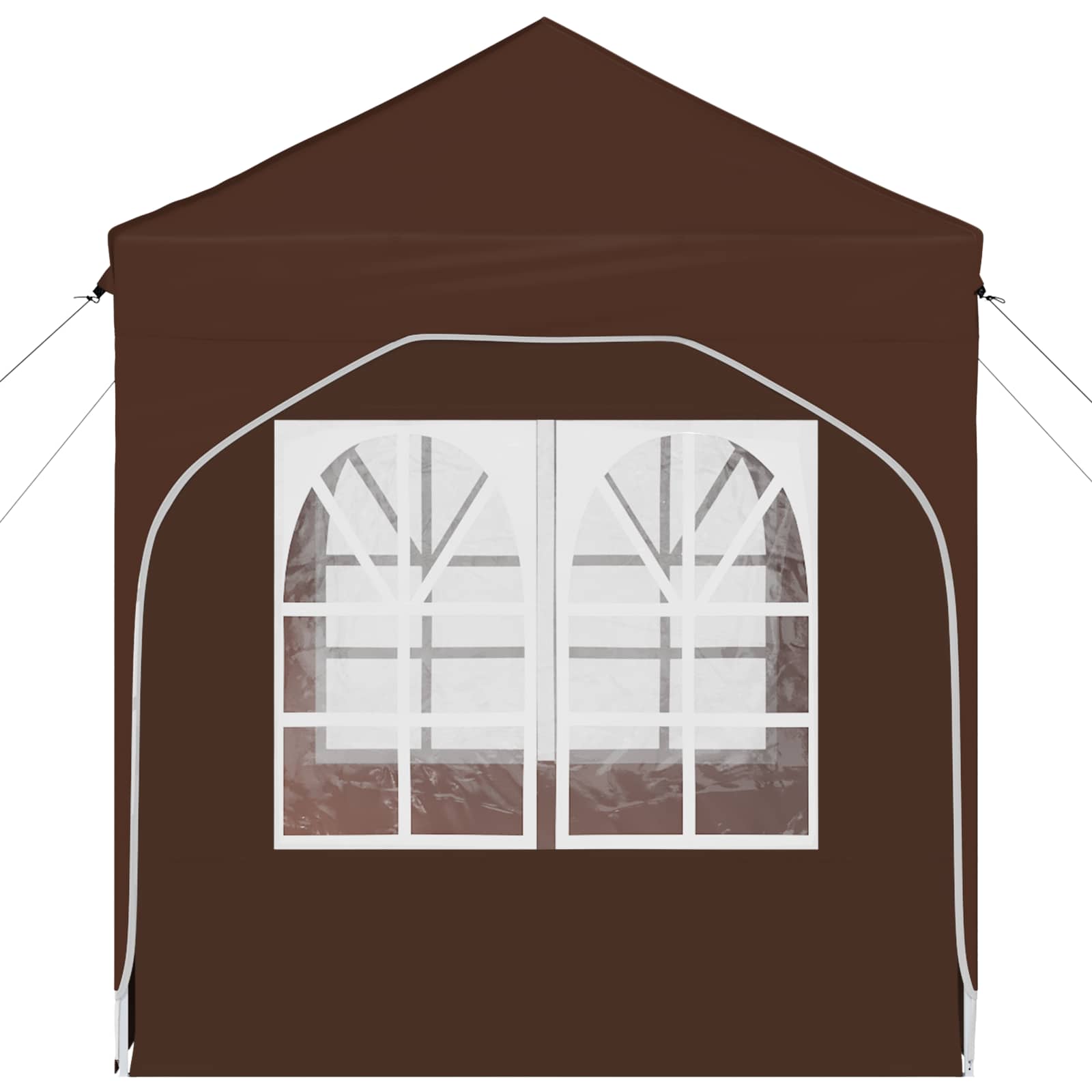 Pop-up Partyzelt 192 x 192 x 245 cm Braun