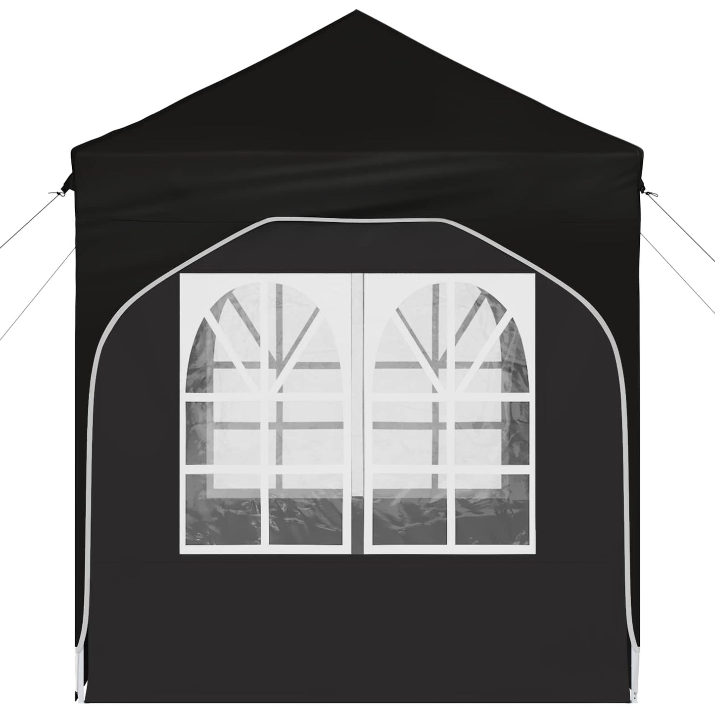 Pop-up Partyzelt 192 x 192 x 245 cm Schwarz