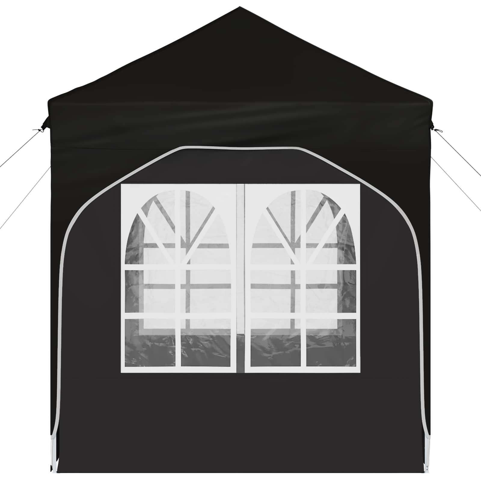 Pop-up Partyzelt 192 x 192 x 245 cm Schwarz