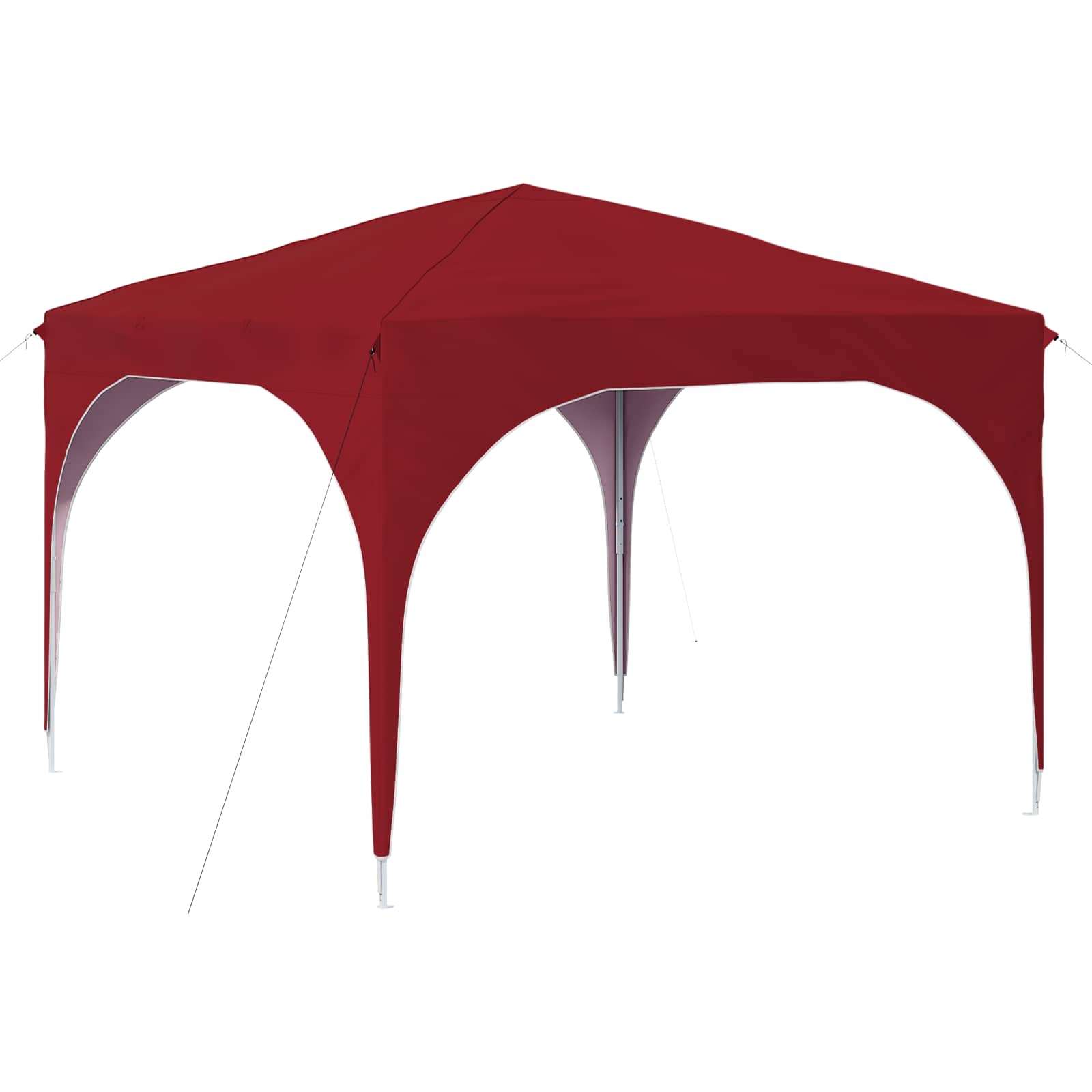 Pop-up Partyzelt 290 x 290 x 245 cm Bordeauxrot