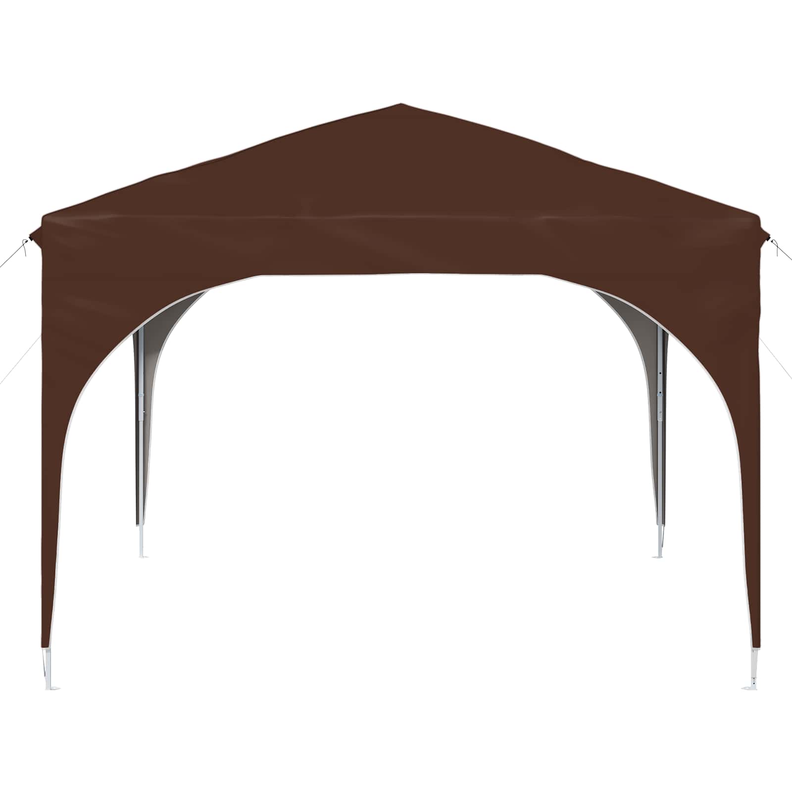 Pop-up Partyzelt 290 x 290 x 245 cm Braun