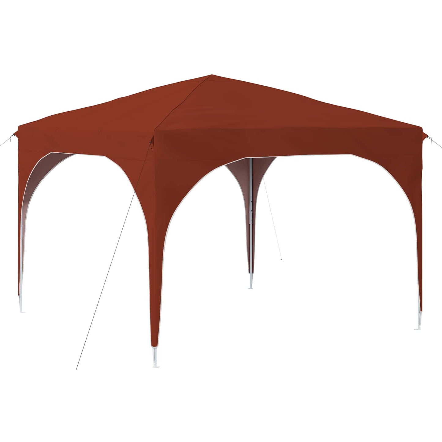 Pop-up Partyzelt 290 x 290 x 245 cm Terrakotta