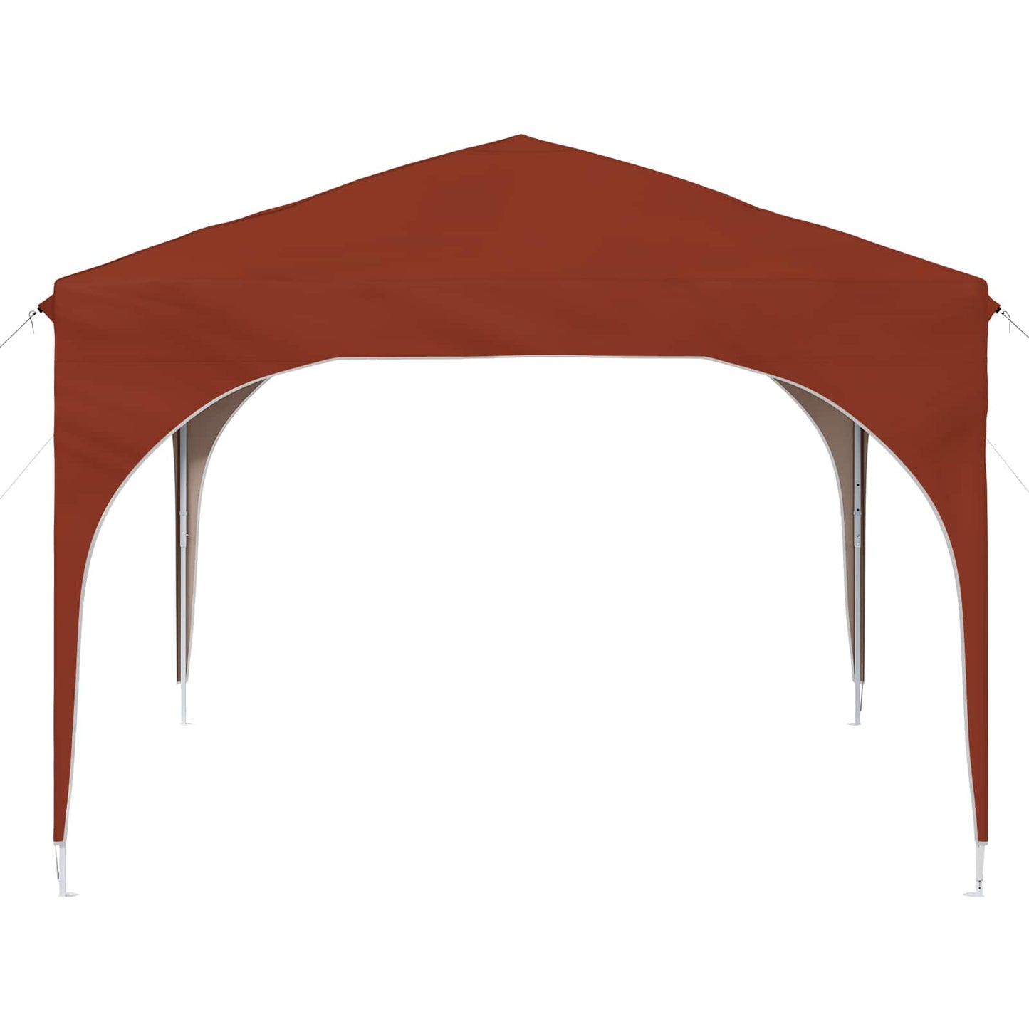 Pop-up Partyzelt 290 x 290 x 245 cm Terrakotta