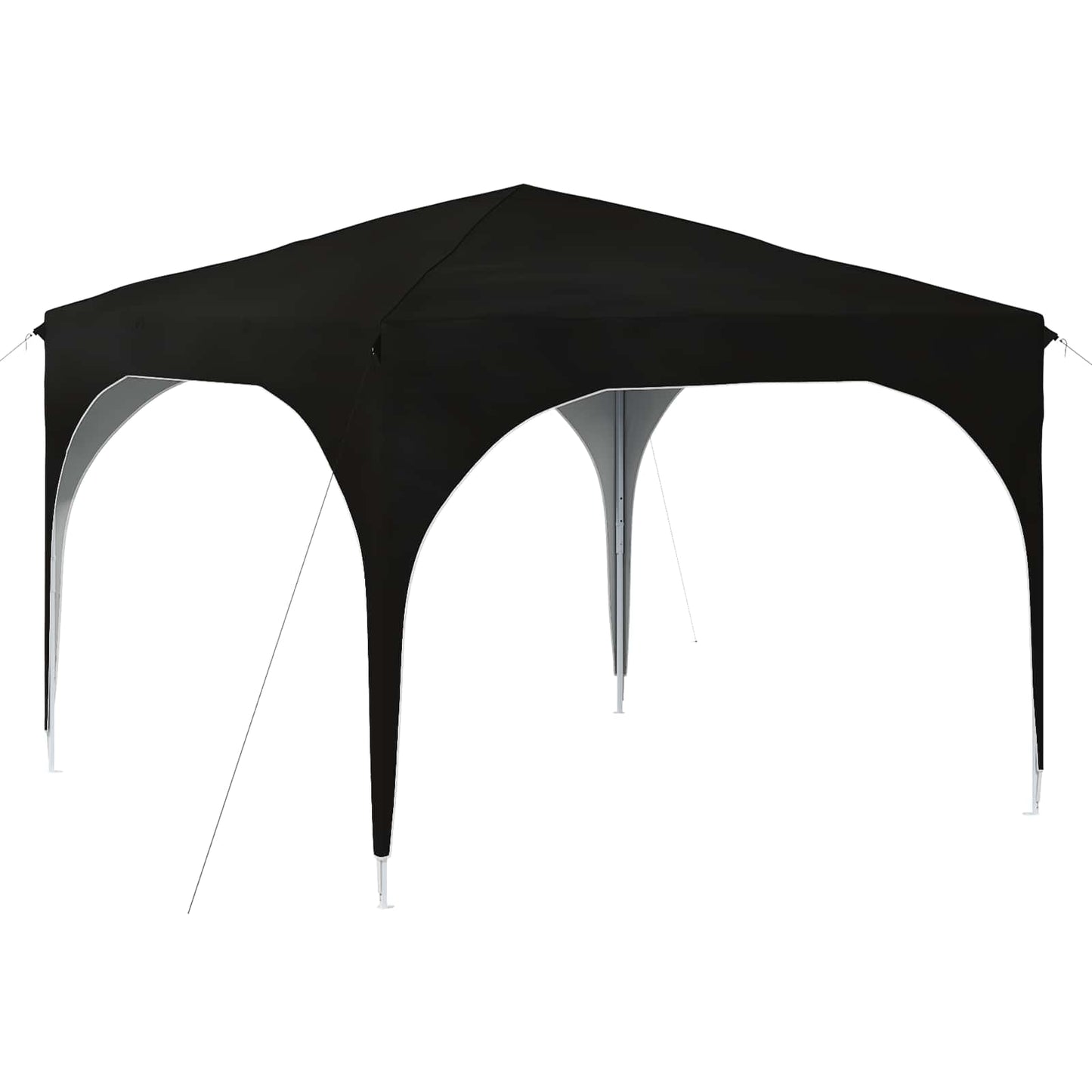 Pop-up Partyzelt 290 x 290 x 245 cm Schwarz